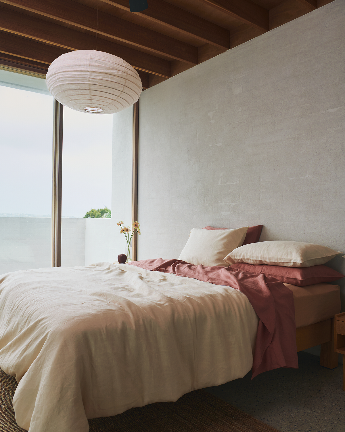 Crème 100% French Flax Linen Bedding Set