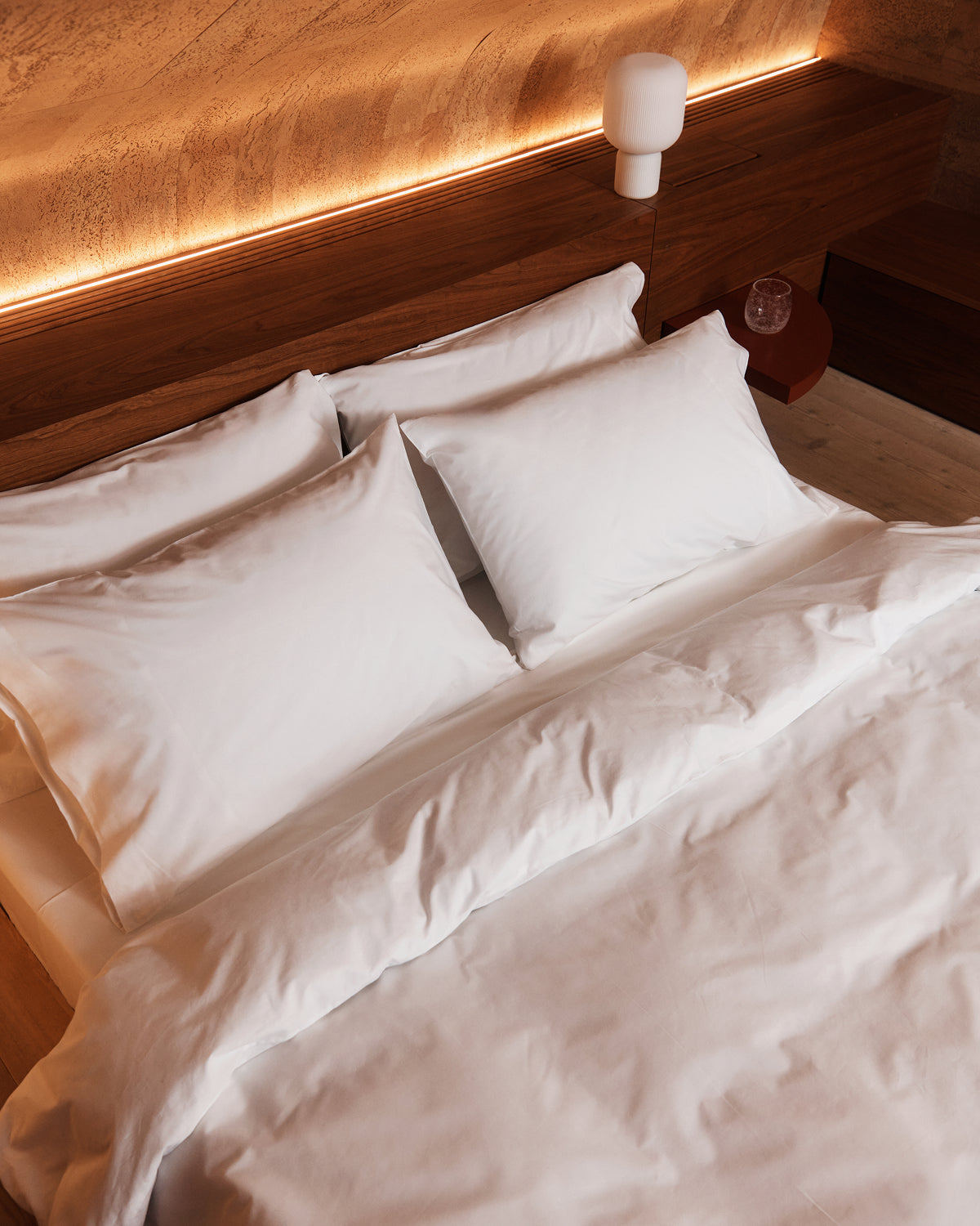 Crisp White Organic Cotton Percale Bedding Bundle