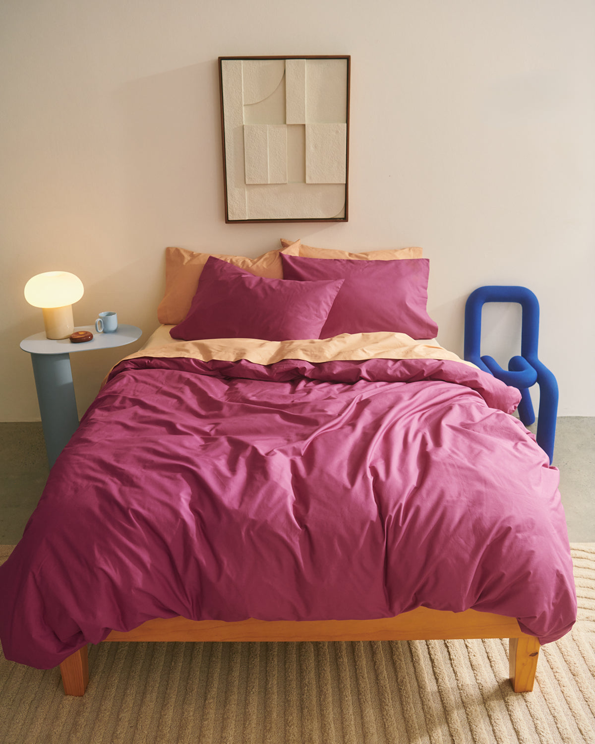 Berry Organic Cotton Percale Bedding Set