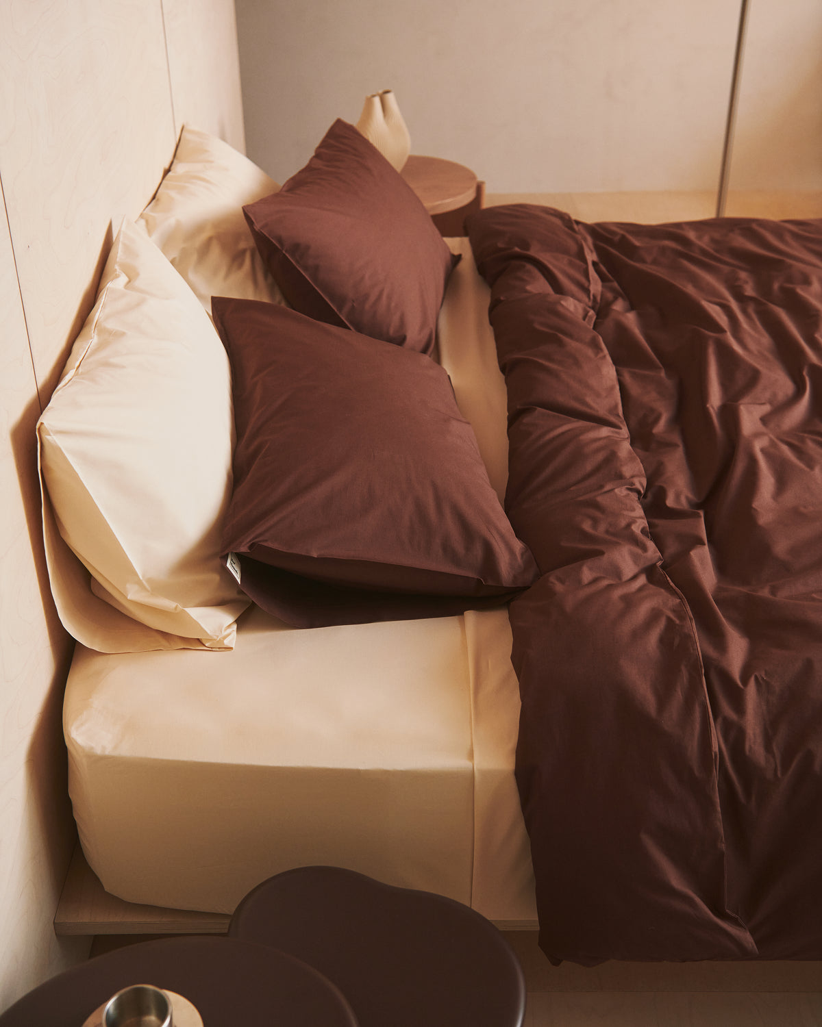 Espresso & Vanilla Organic Cotton Percale Bedding Bundle