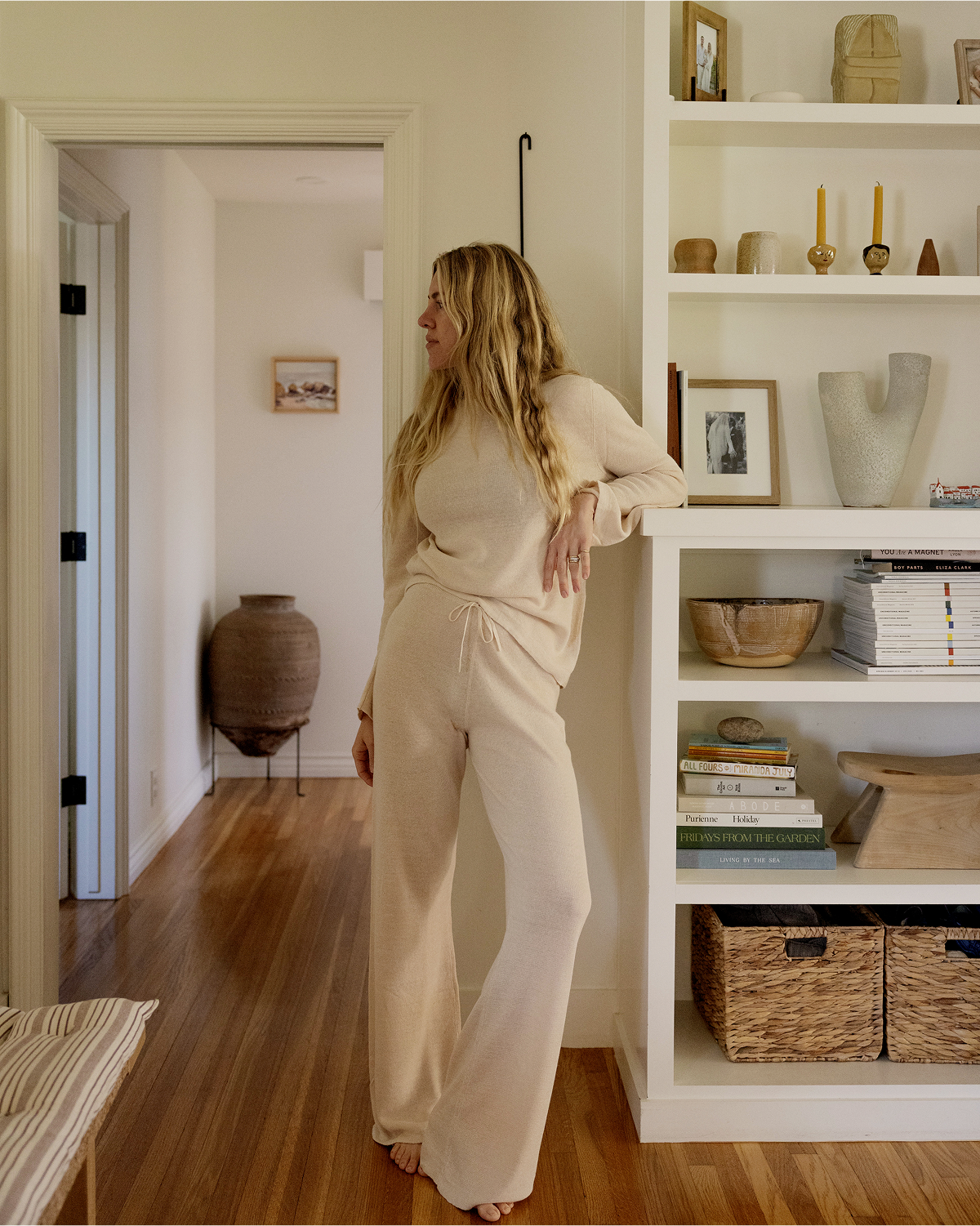 Linen Knit Set in Oatmeal