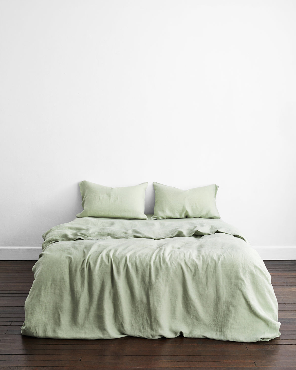 Sage & White 100% French Flax Linen Bedding Bundle