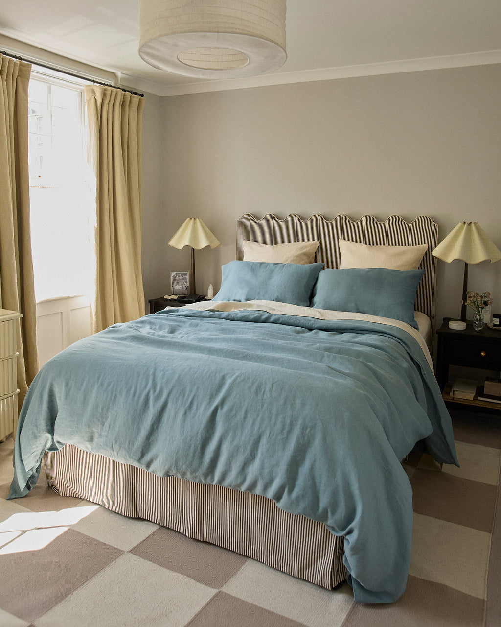 Lagoon 100% French Flax Linen Duvet Cover Set