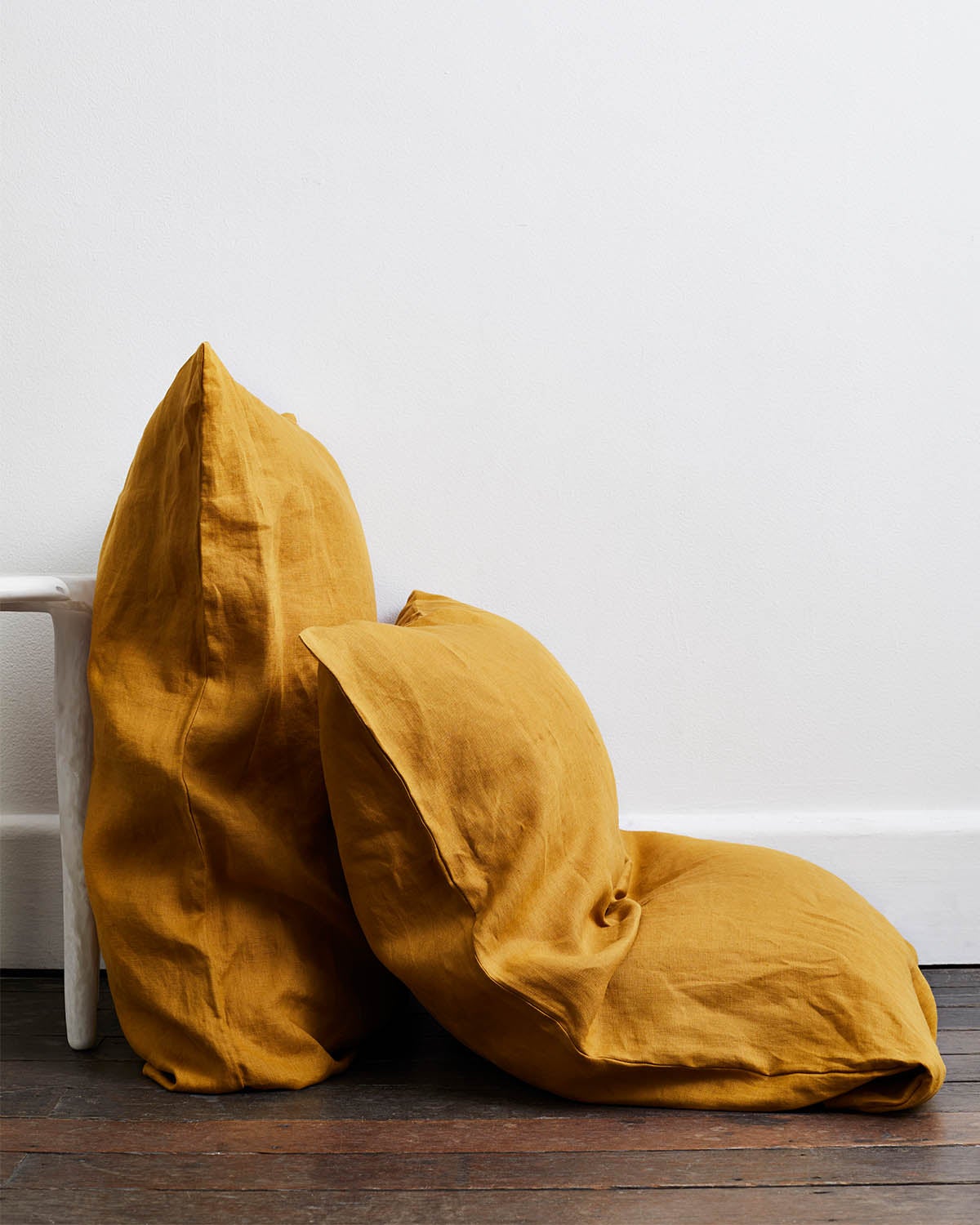 Turmeric & Terracotta 100% French Flax Linen Bedding Bundle
