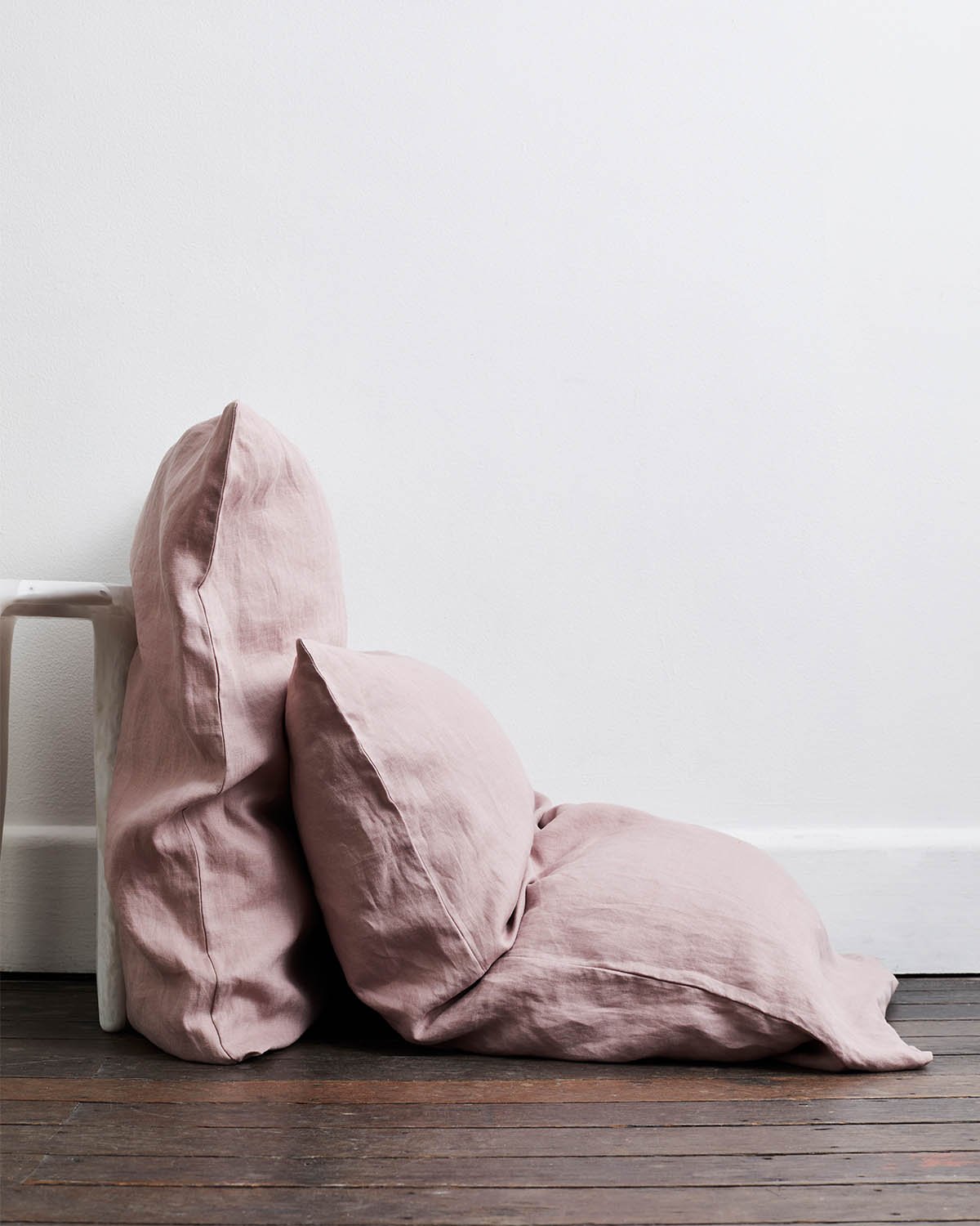Cacao & Lavender 100% French Flax Linen Bedding Bundle