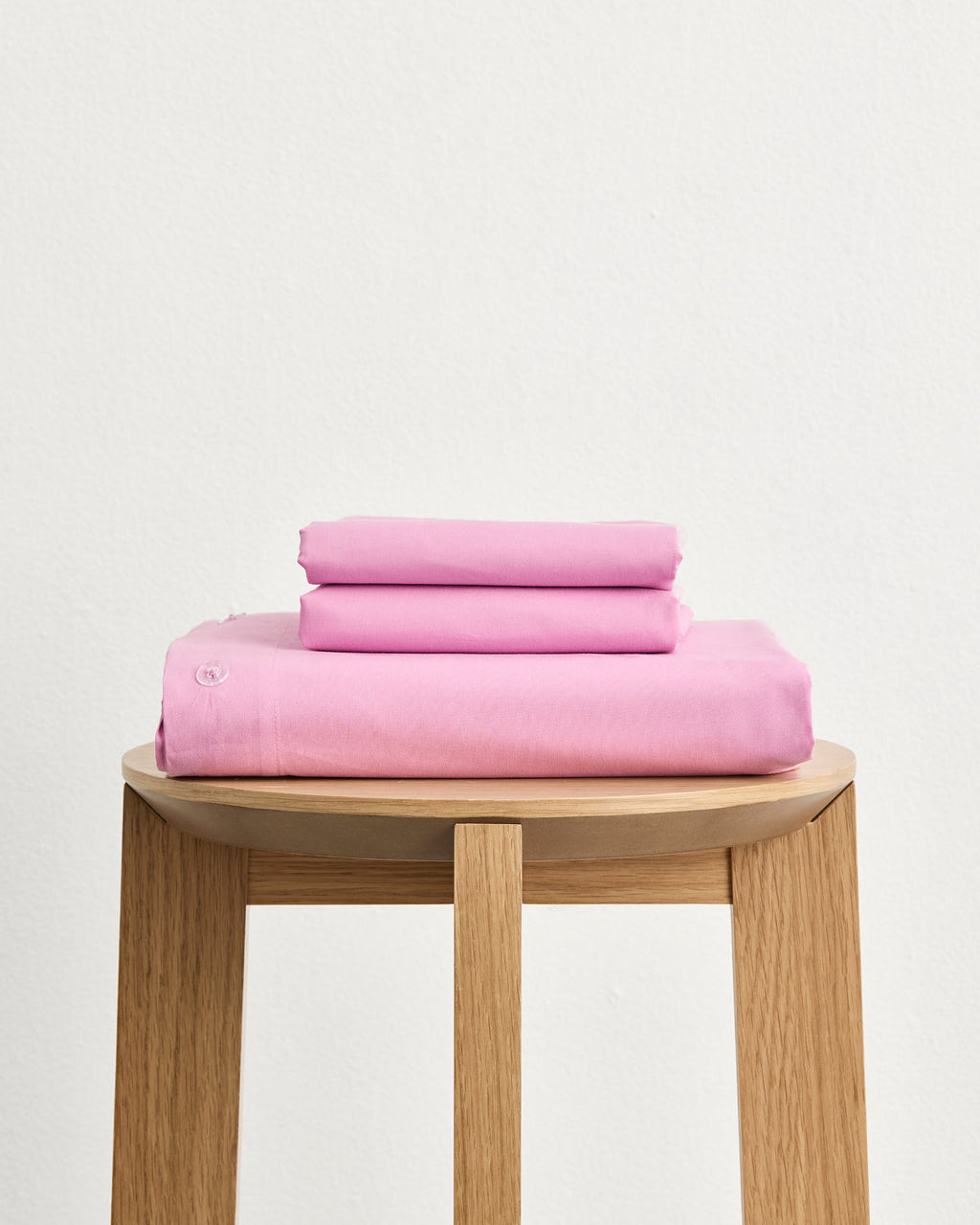 Bubblegum Organic Cotton Percale Duvet Cover Set