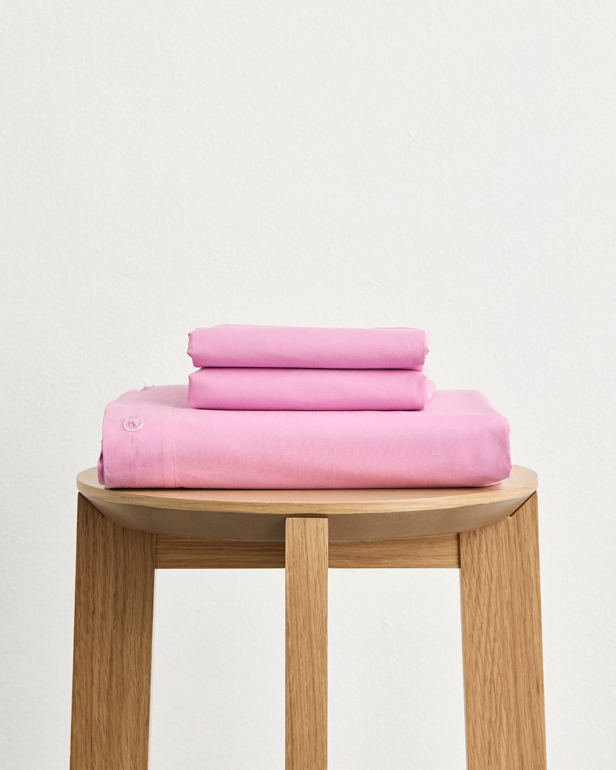 Bubblegum Organic Cotton Percale Duvet Cover Set