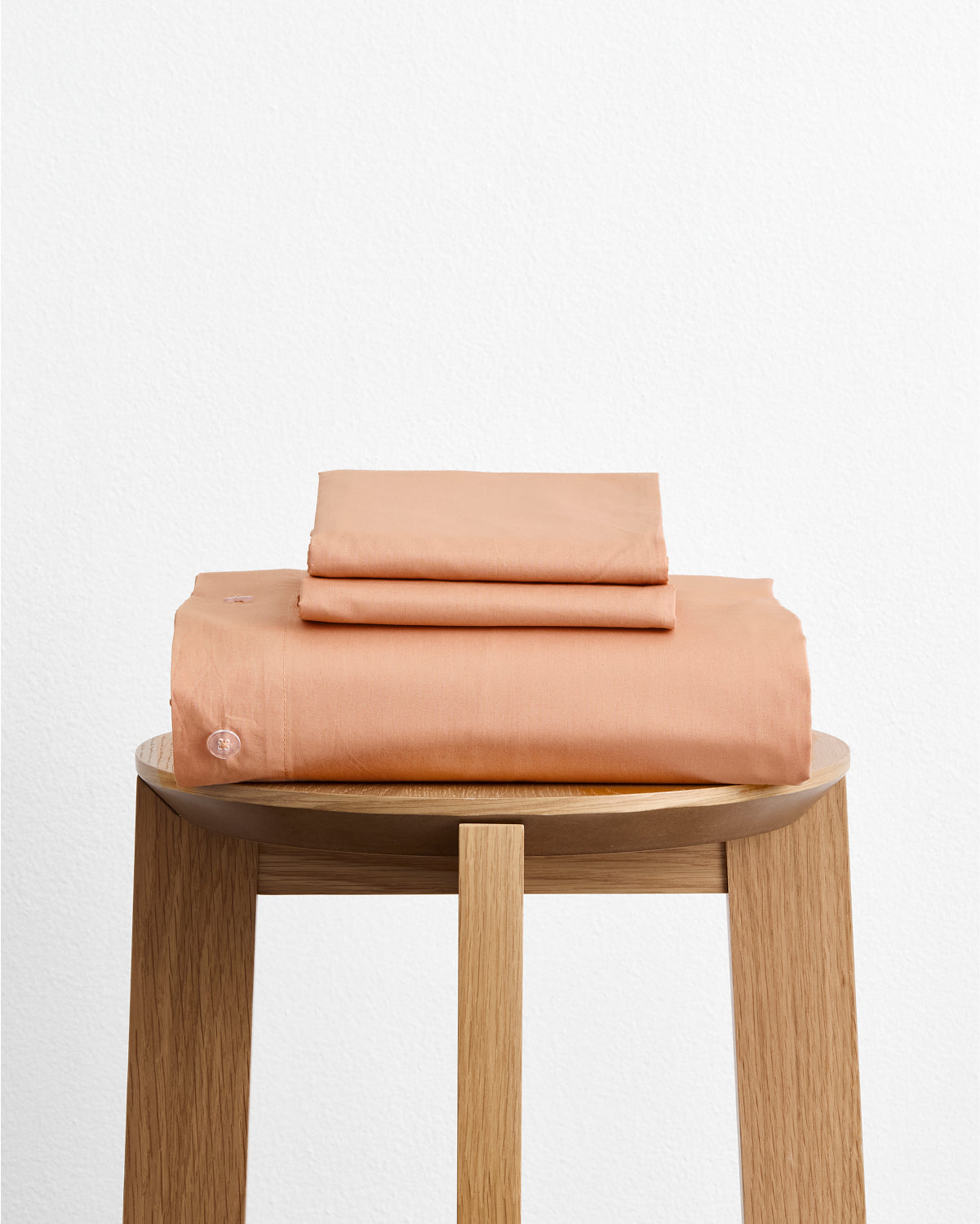 Butterscotch Organic Cotton Percale Duvet Cover Set