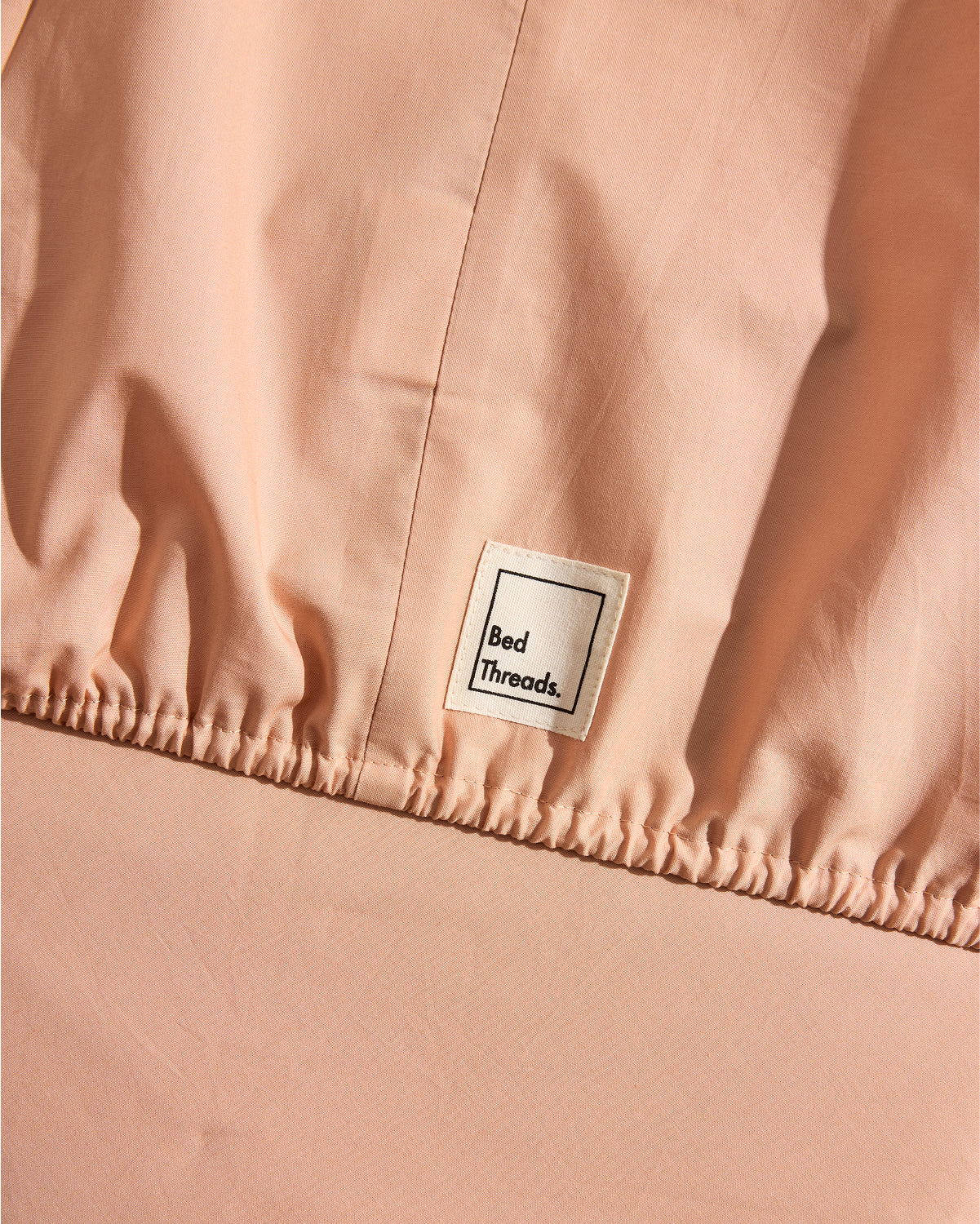 Butterscotch Organic Cotton Percale Fitted Sheet Set
