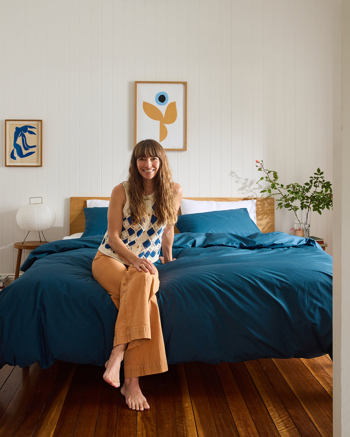 Aegean Organic Cotton Percale Bedding Set