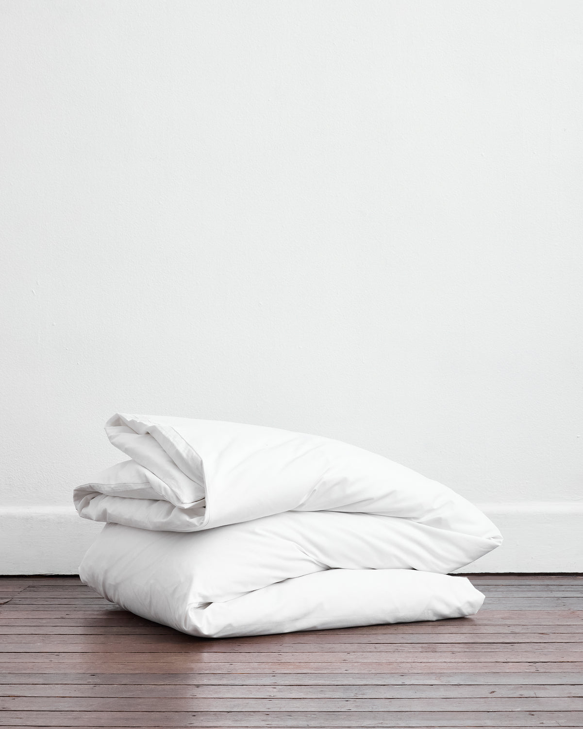 Crisp White Organic Cotton Percale Duvet Cover Set
