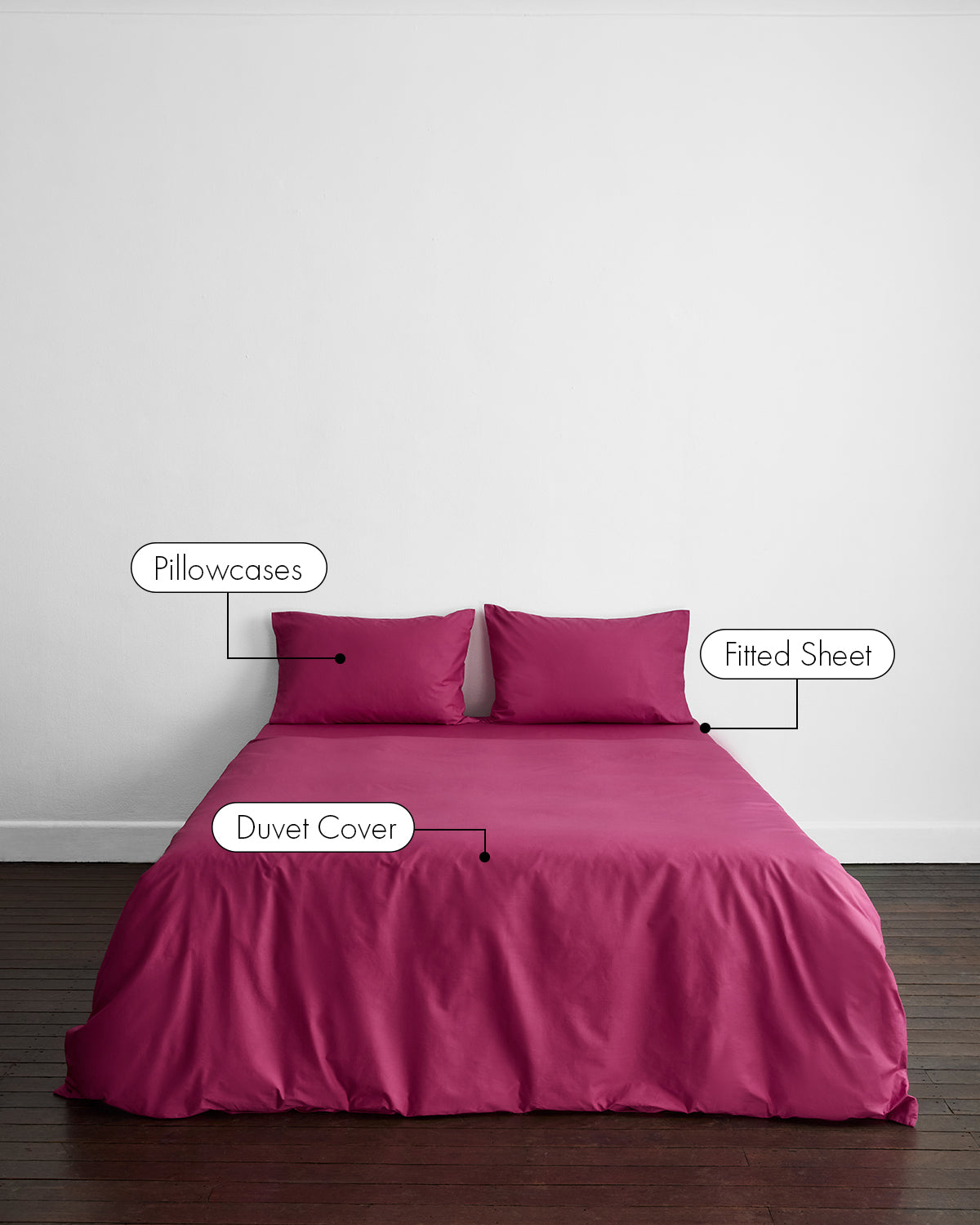 Berry Organic Cotton Percale Bedding Set