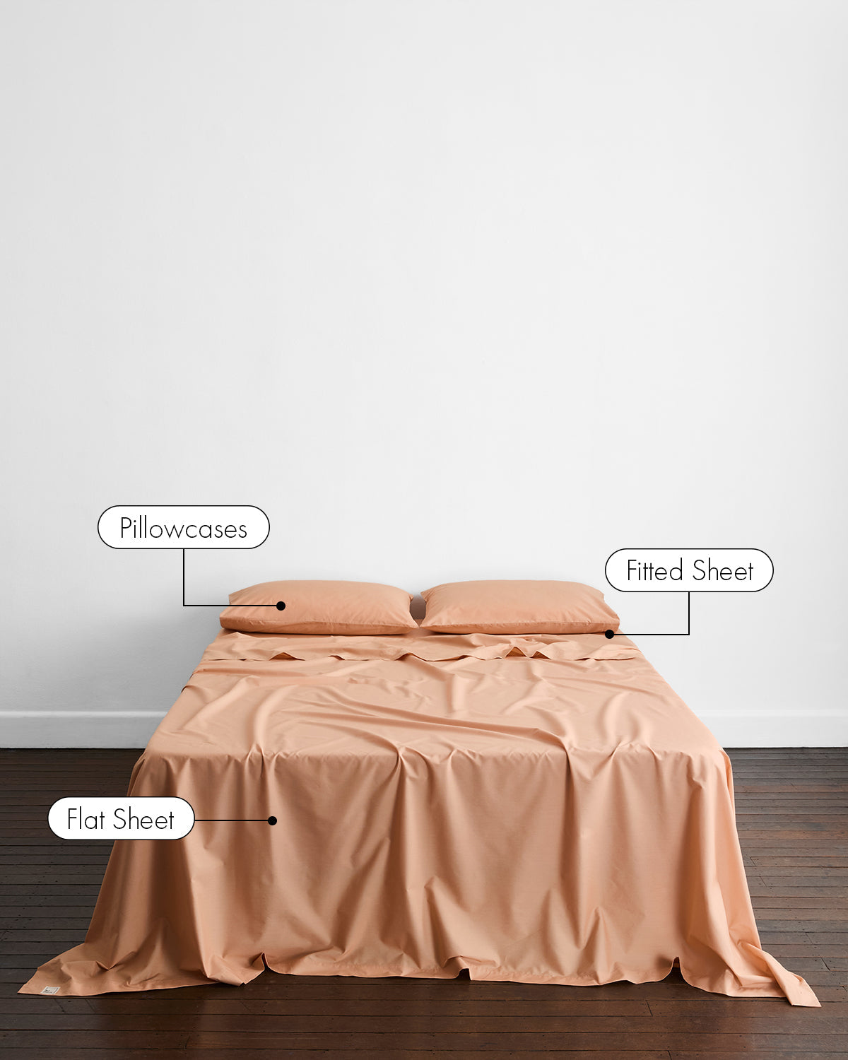 Butterscotch Organic Cotton Percale Sheet Set