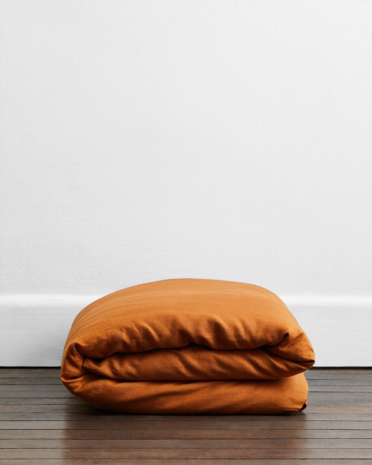 Rust & Terracotta 100% French Flax Linen Bedding Bundle
