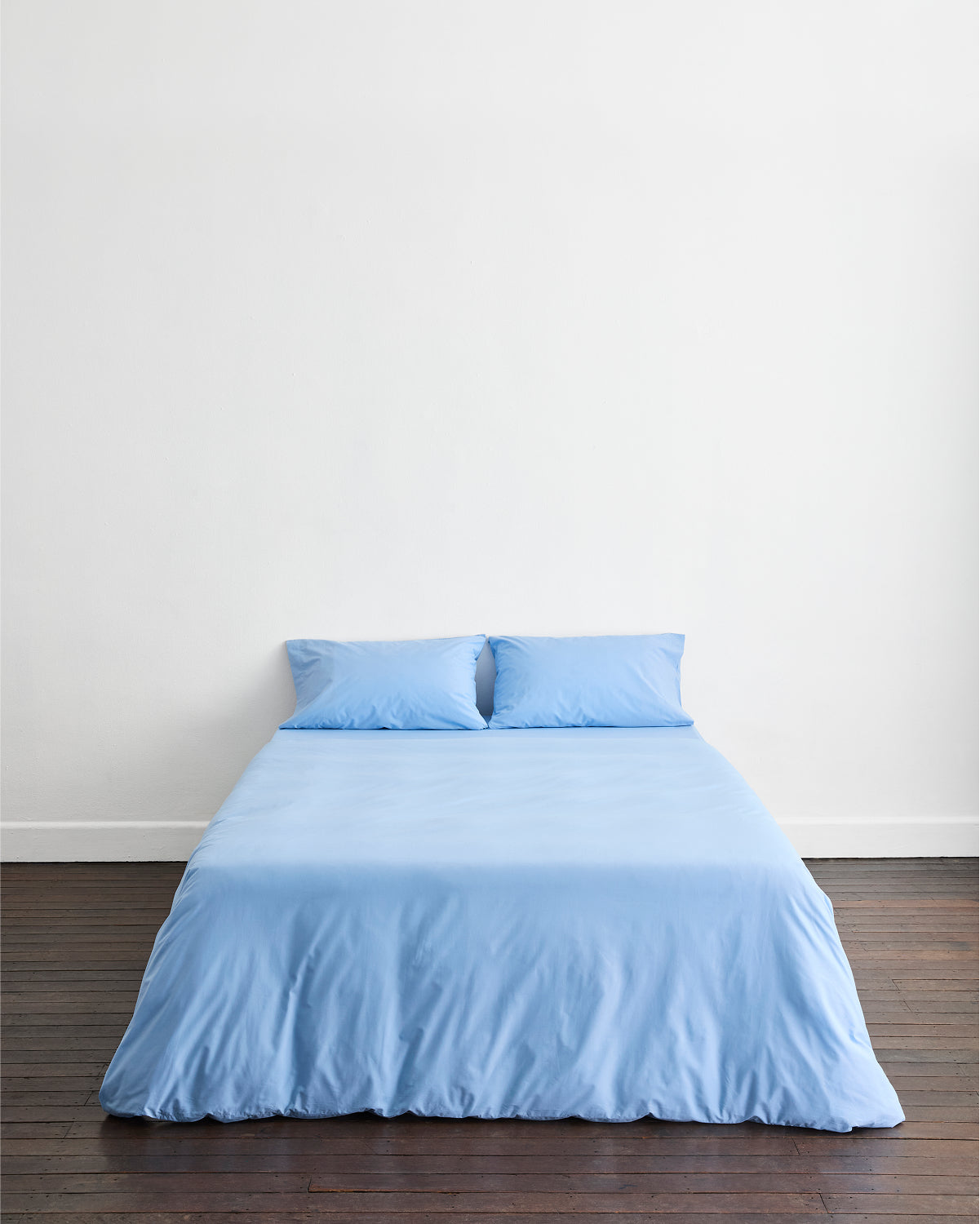 Sky Organic Cotton Percale Bedding Set