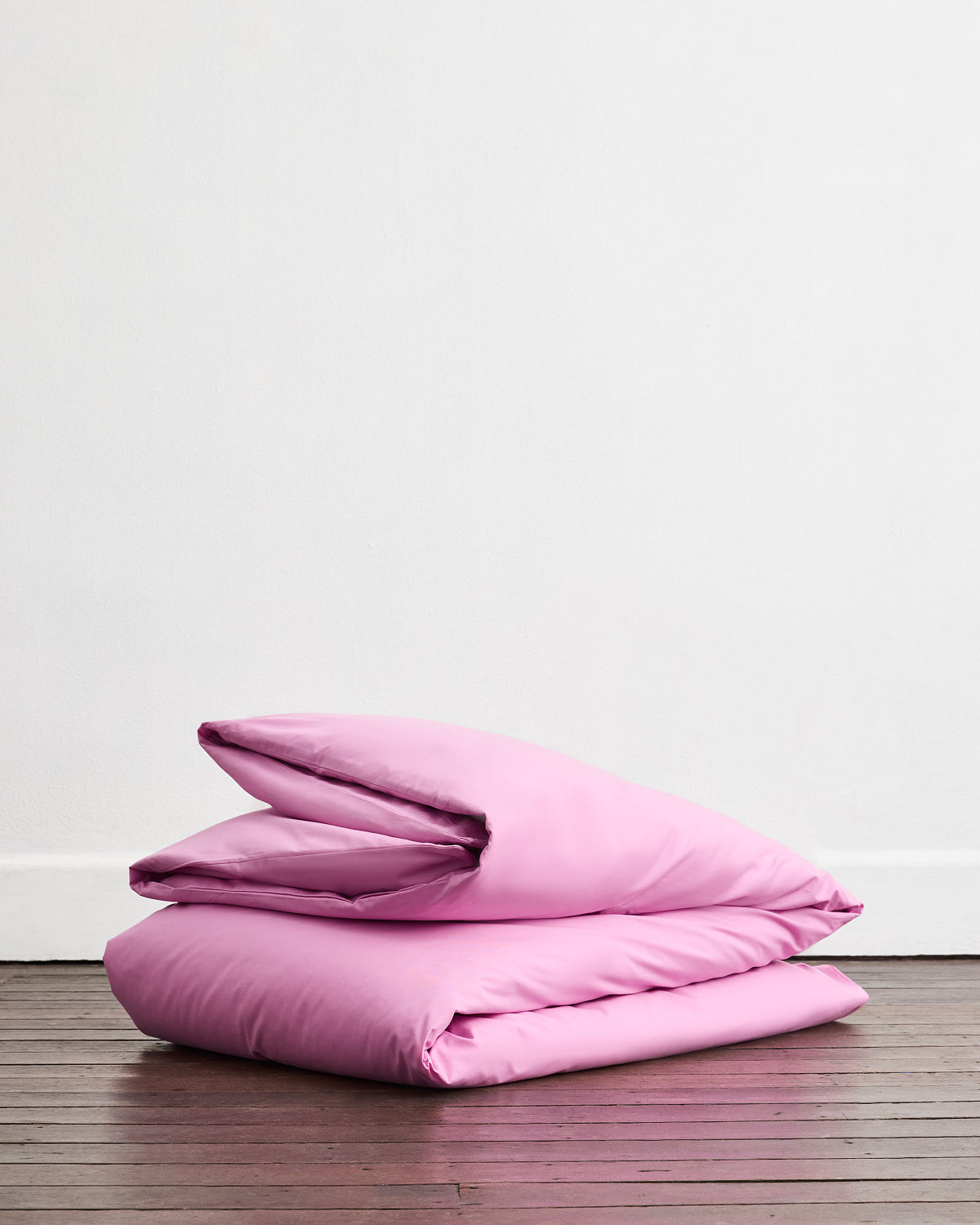 Bubblegum Organic Cotton Percale Duvet Cover Set
