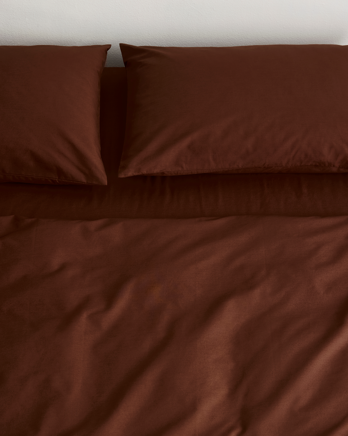 Espresso Organic Cotton Percale Bedding Set