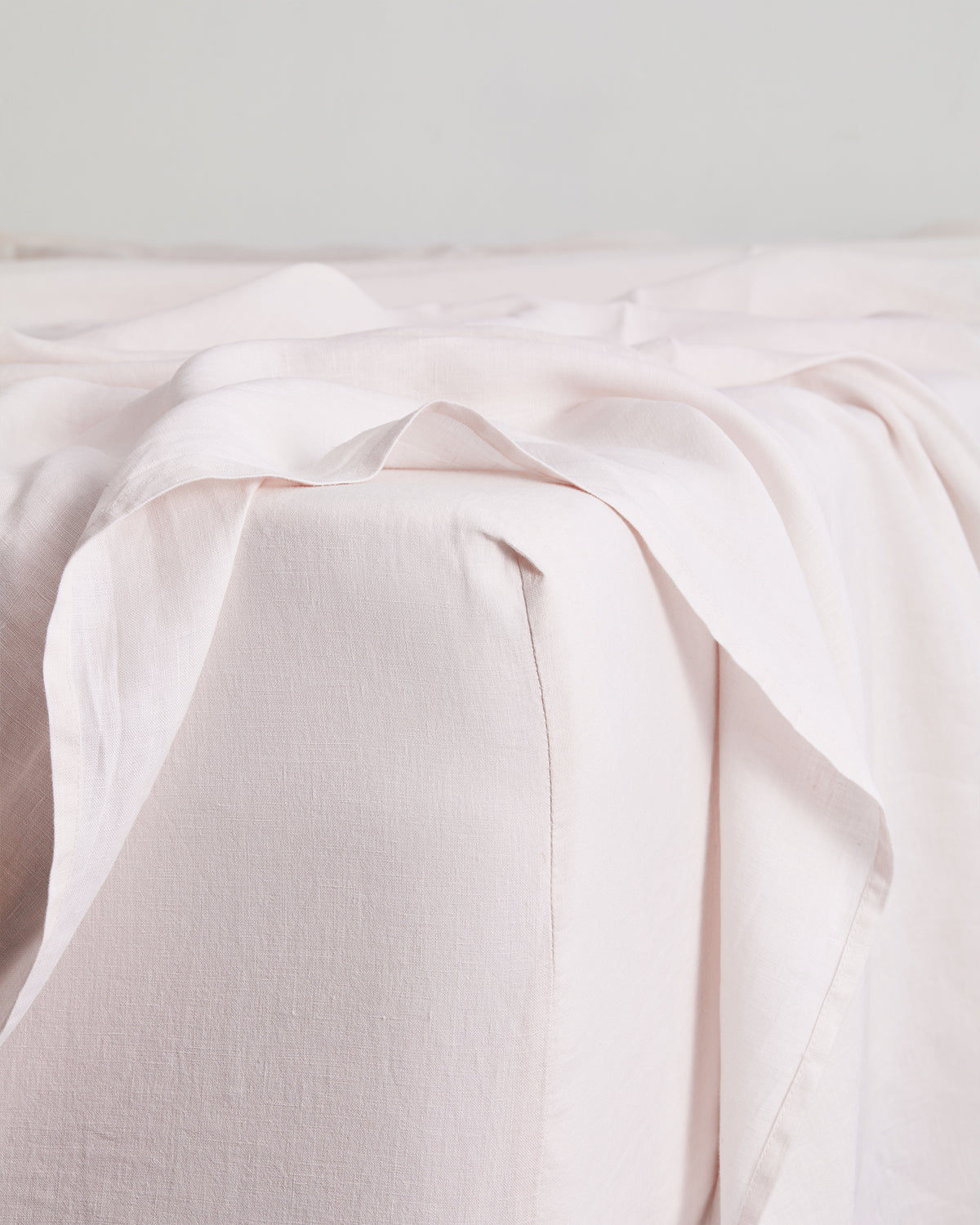 Pistachio, Sage & Rosewater 100% French Flax Linen Bedding Bundle