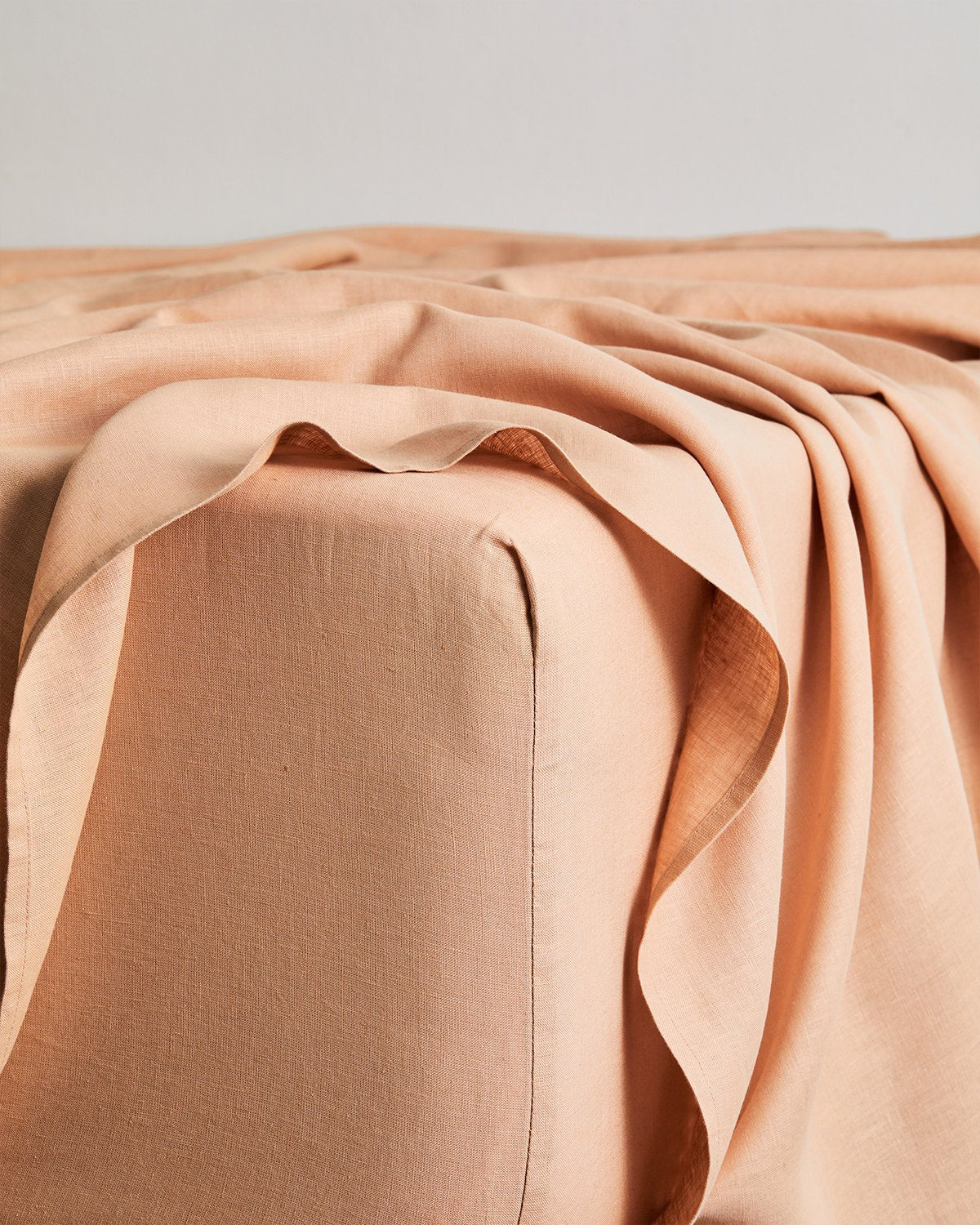 Pink Clay & Terracotta 100% French Flax Linen Bedding Bundle