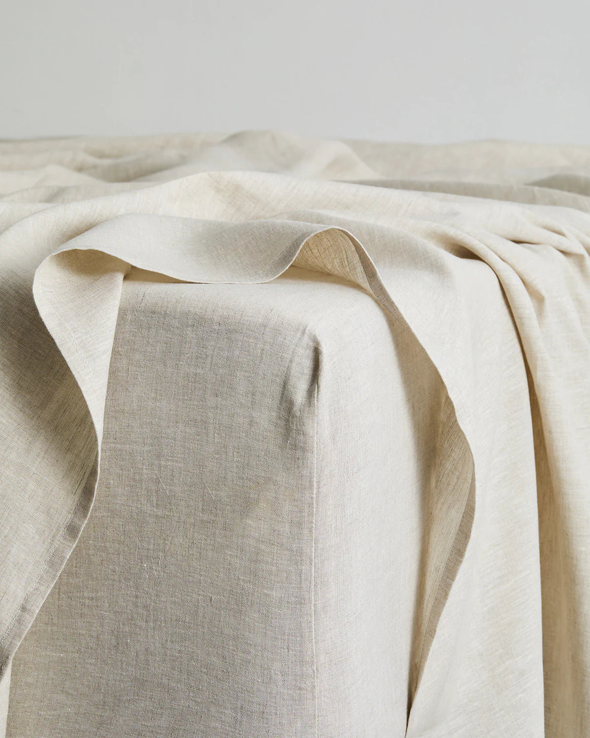Oatmeal & Terracotta 100% French Flax Linen Bedding Bundle