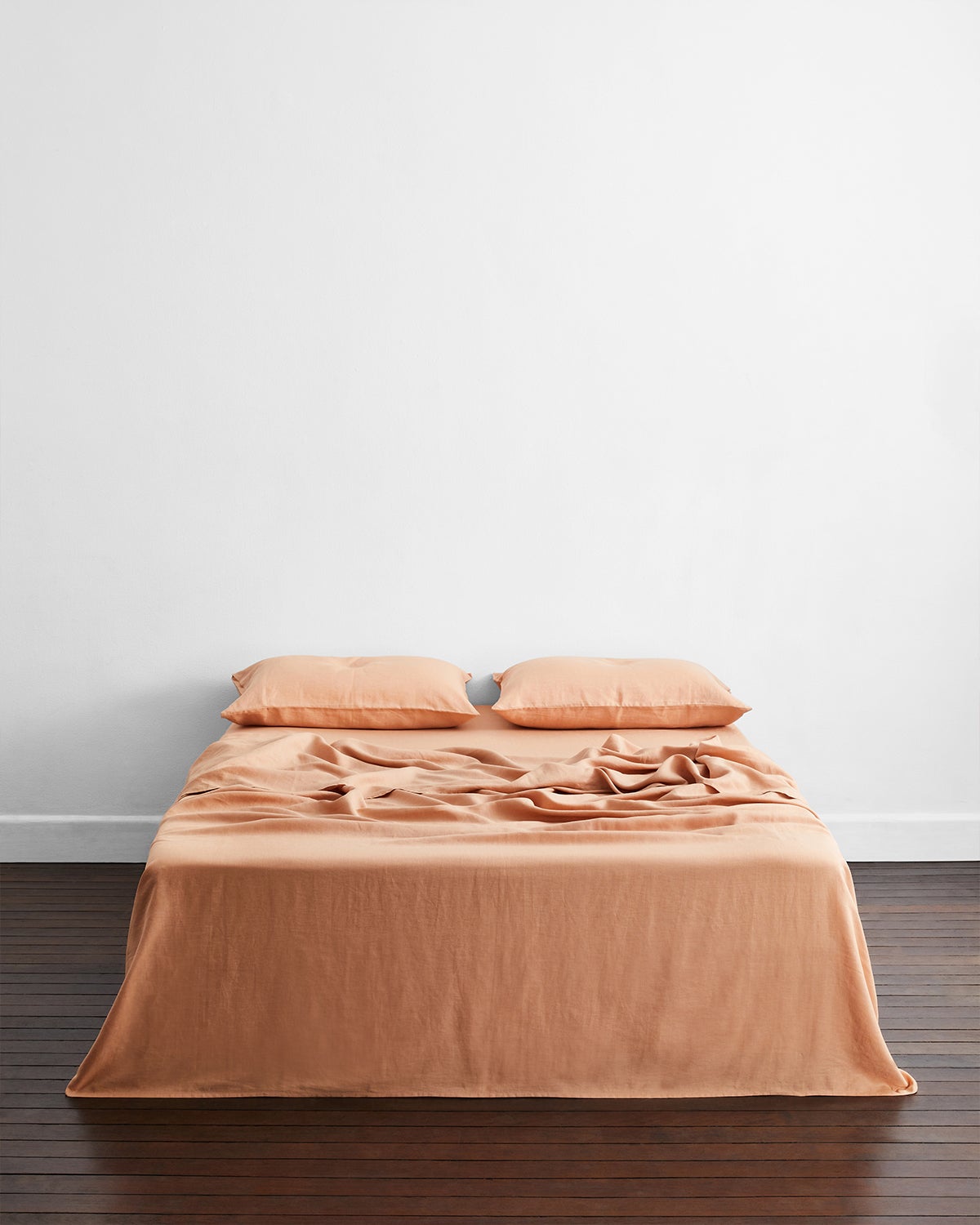Pink Clay & Terracotta 100% French Flax Linen Bedding Bundle