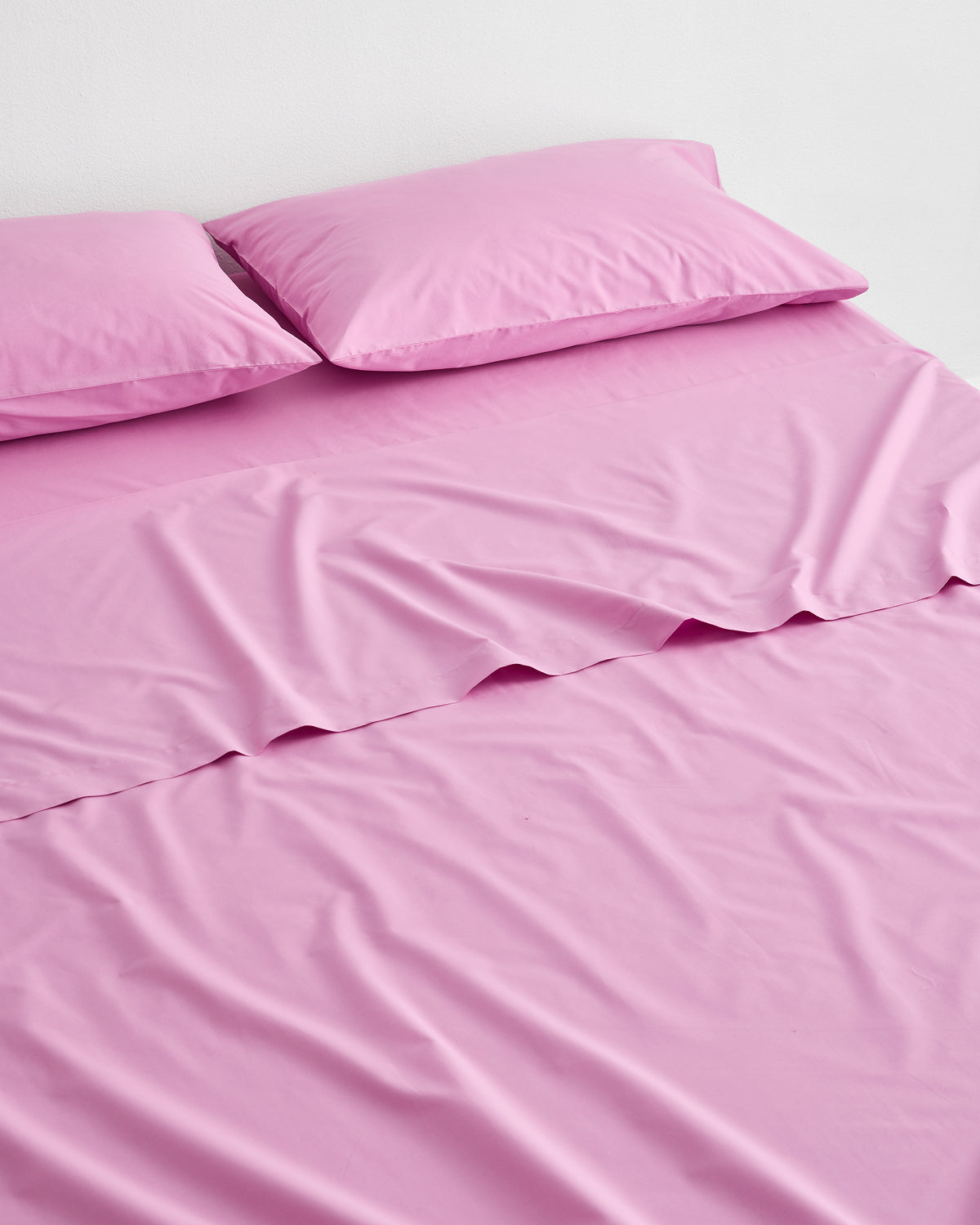 Bubblegum Organic Cotton Percale Sheet Set