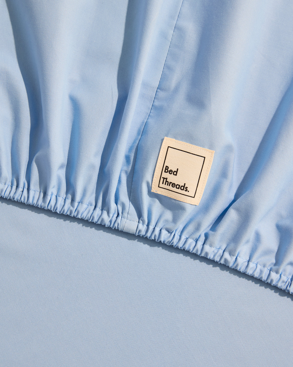 Sky Organic Cotton Percale Fitted Sheet Set
