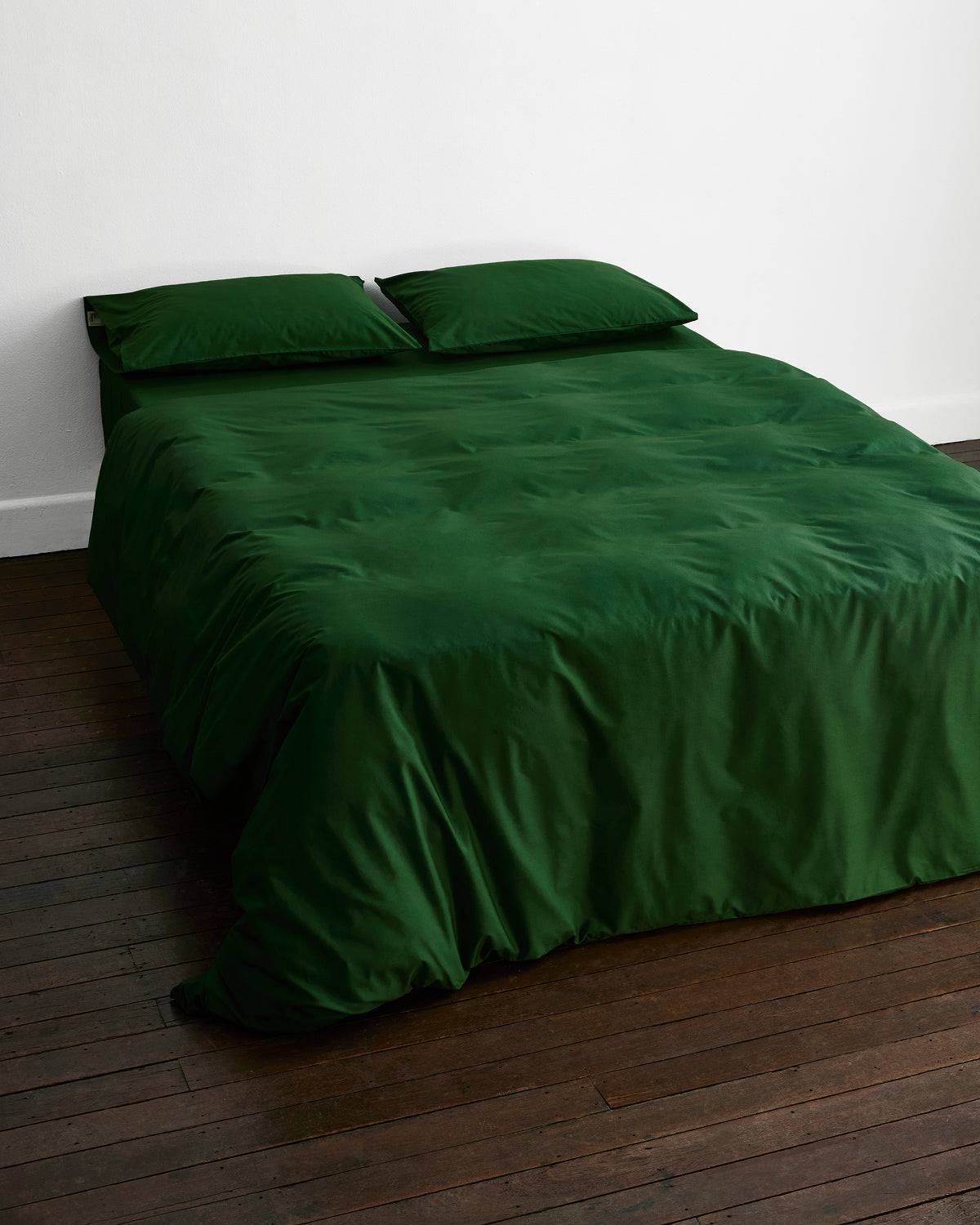 Moss Organic Cotton Percale Bedding Set