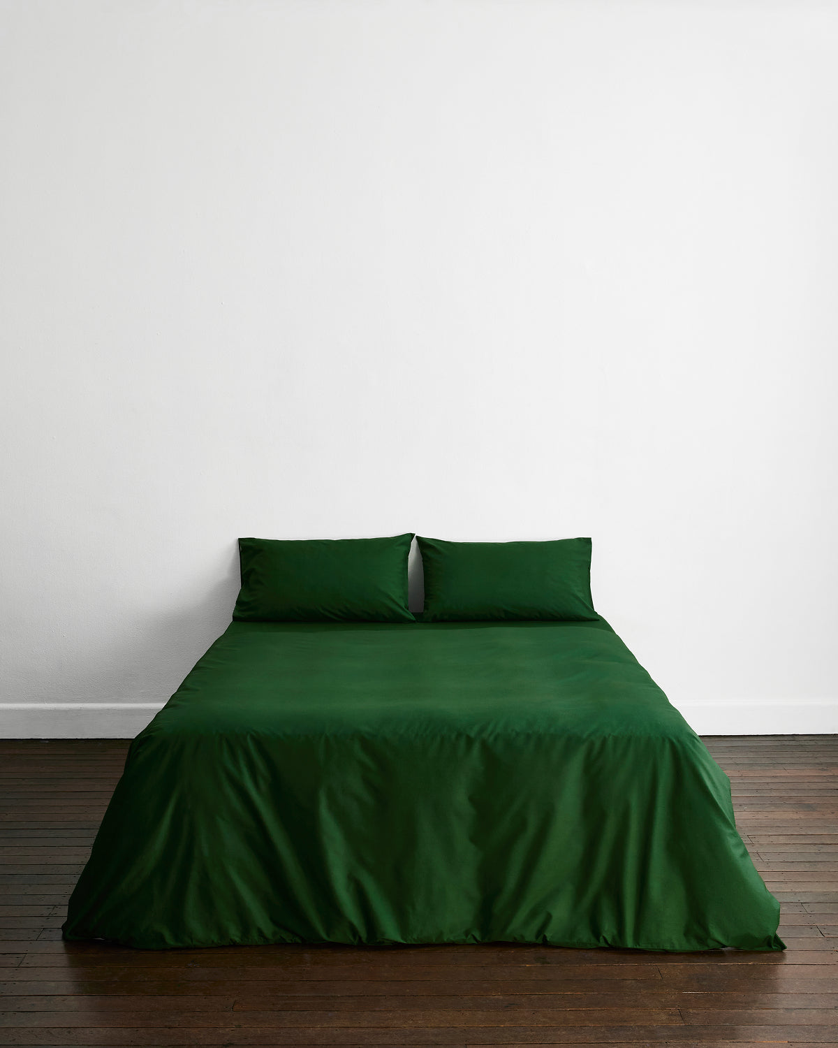 Moss Organic Cotton Percale Bedding Set