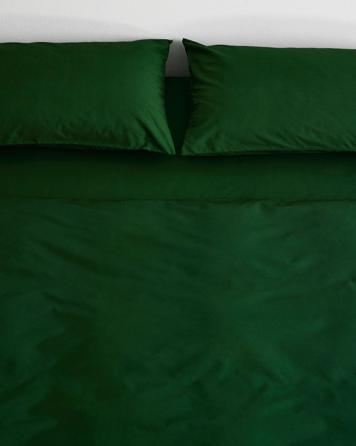 Moss Organic Cotton Percale Bedding Set