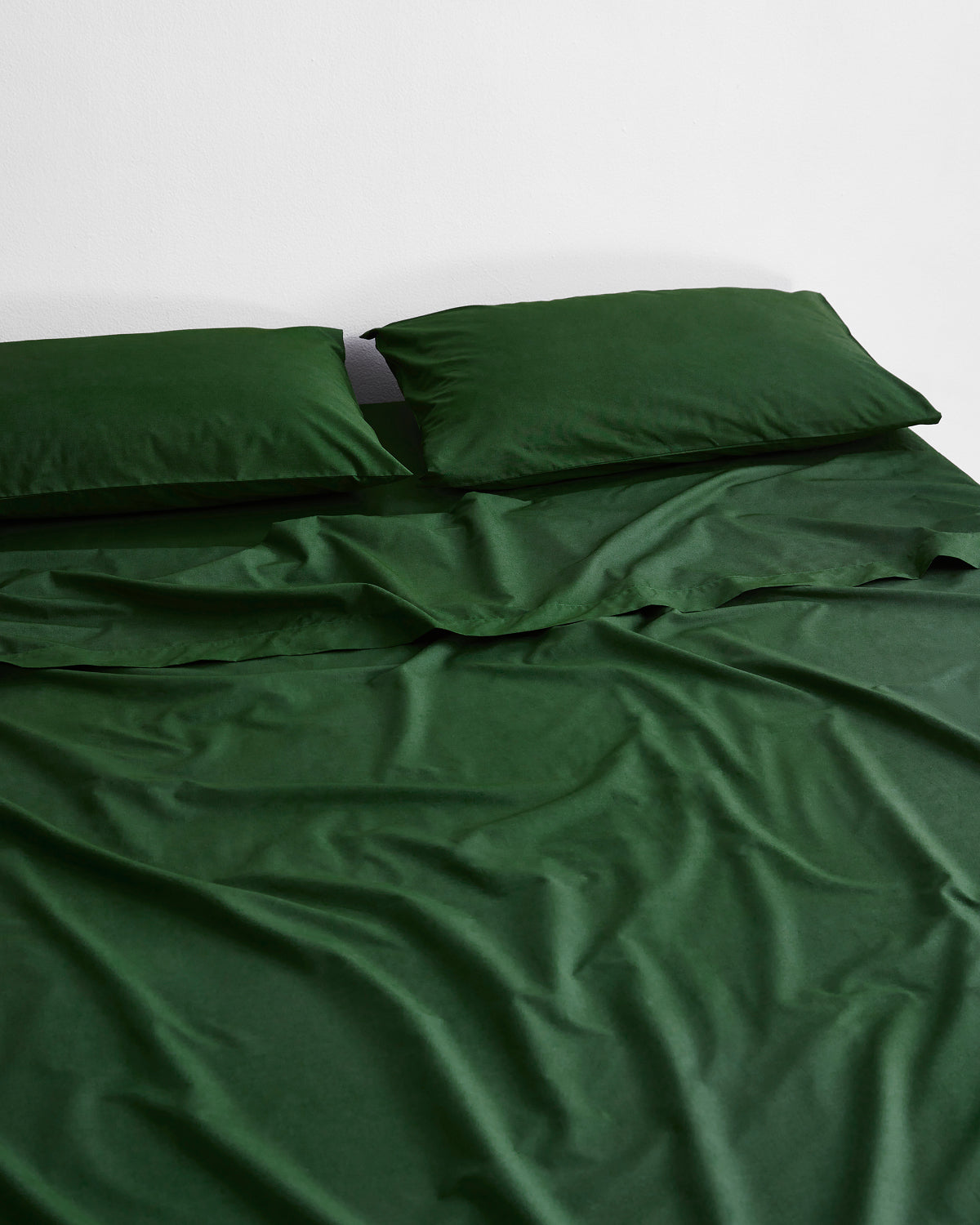 Moss Organic Cotton Percale Sheet Set