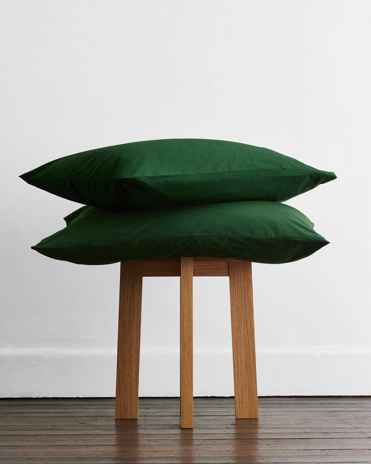 Moss Organic Cotton Percale Duvet Cover Set