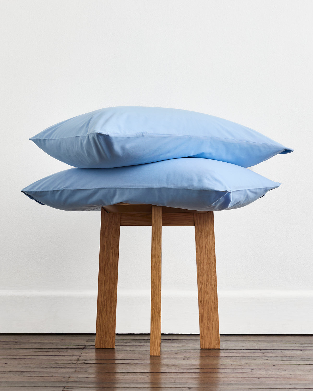 Espresso, Sky & Crisp White Organic Cotton Percale Bedding Bundle