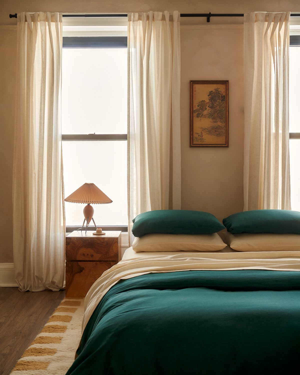 Crème 100% French Flax Linen Sheet Set