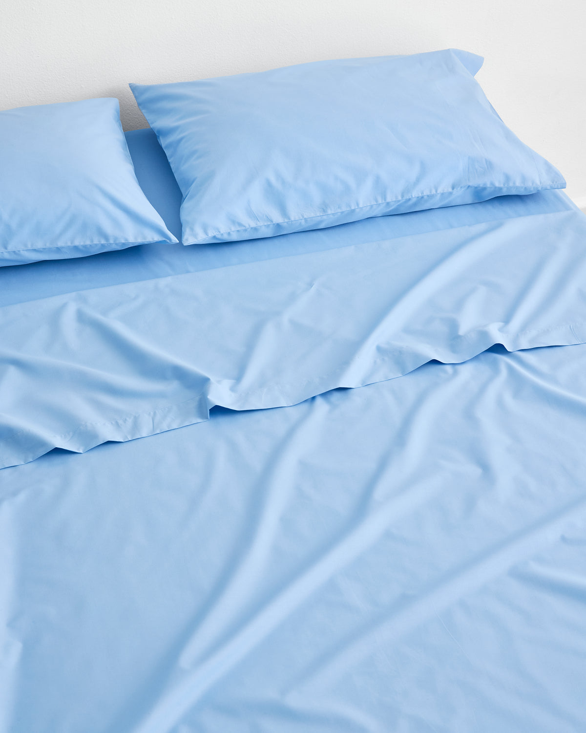 Sky Organic Cotton Percale Sheet Set