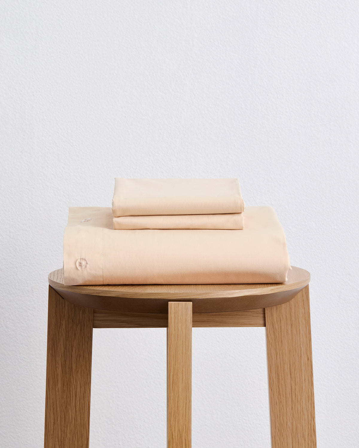 Vanilla Organic Cotton Percale Duvet Cover Set