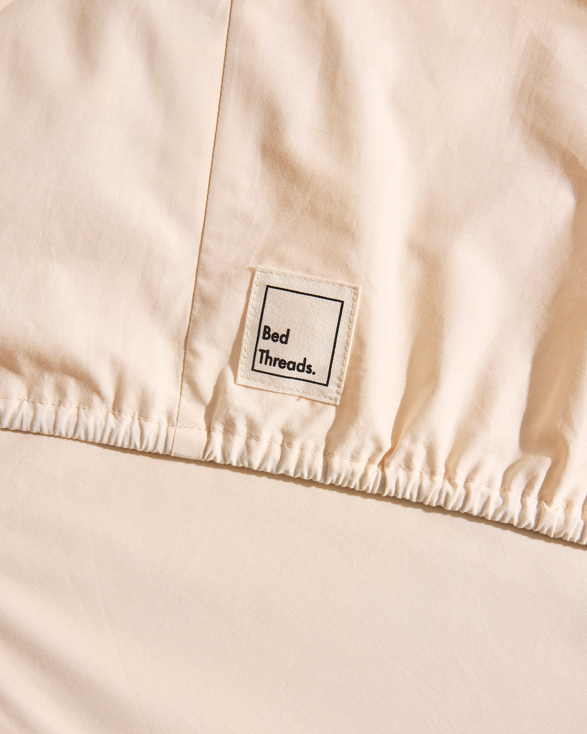 Vanilla Organic Cotton Percale Fitted Sheet Set