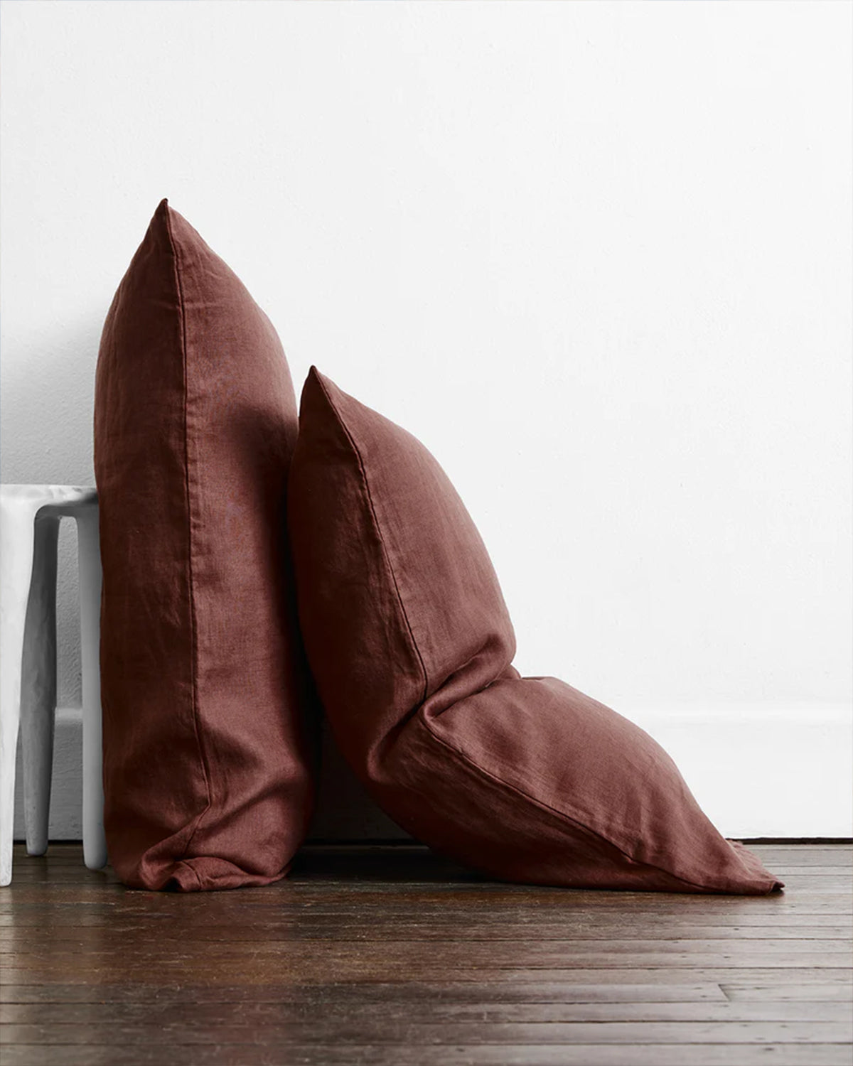 Cacao & Lavender 100% French Flax Linen Bedding Bundle