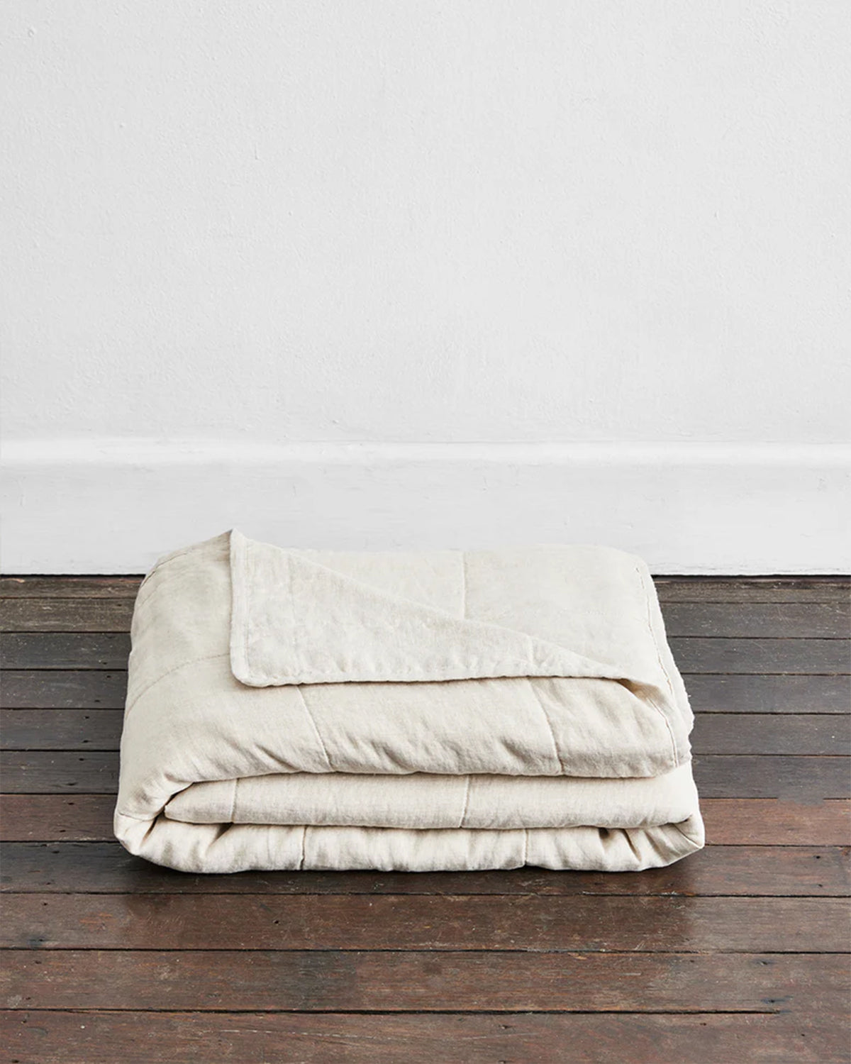 Oatmeal & Crème 100% French Flax Linen Quilt Bedding Bundle