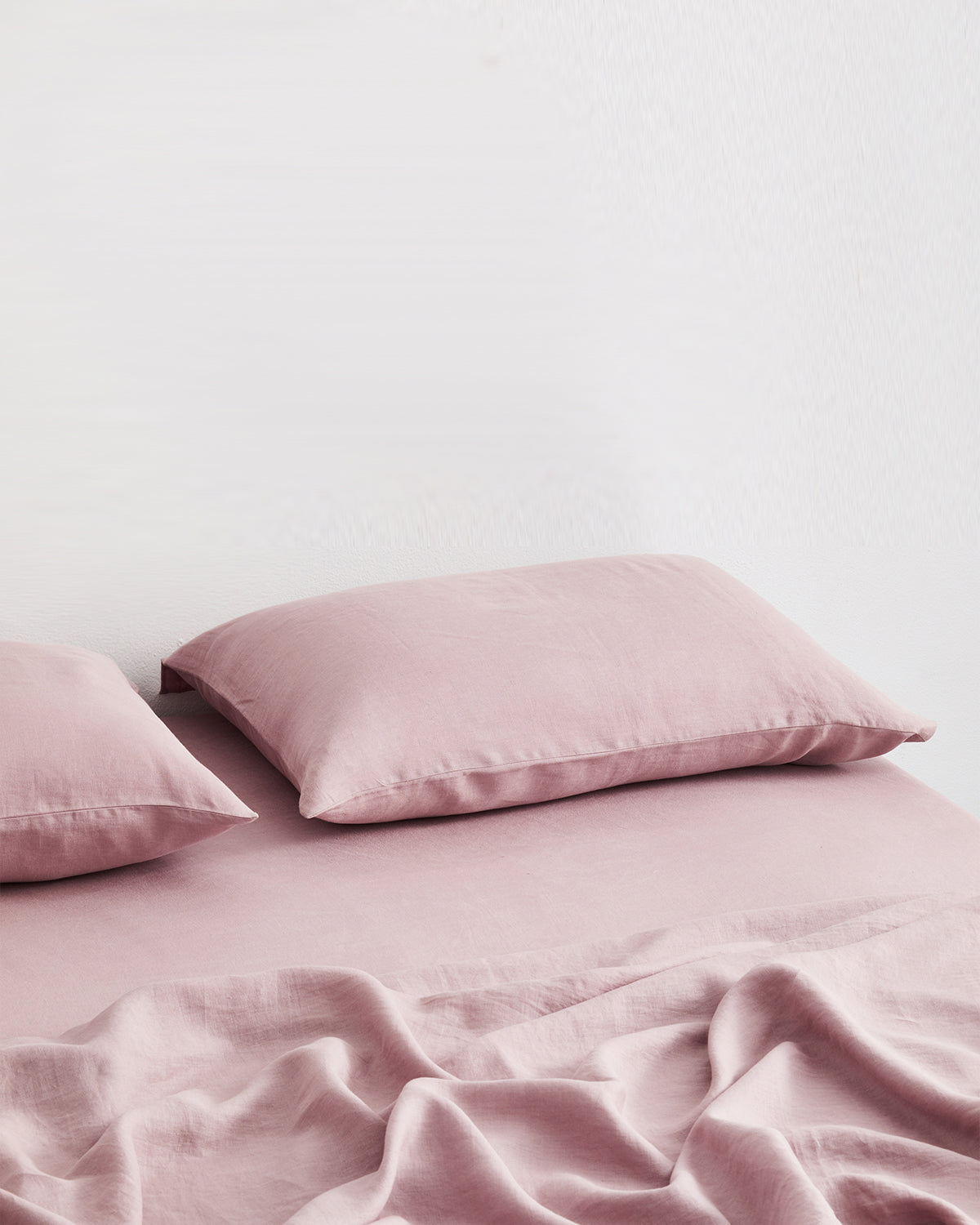 Lavender 100% French Flax Linen Fitted Sheet Set