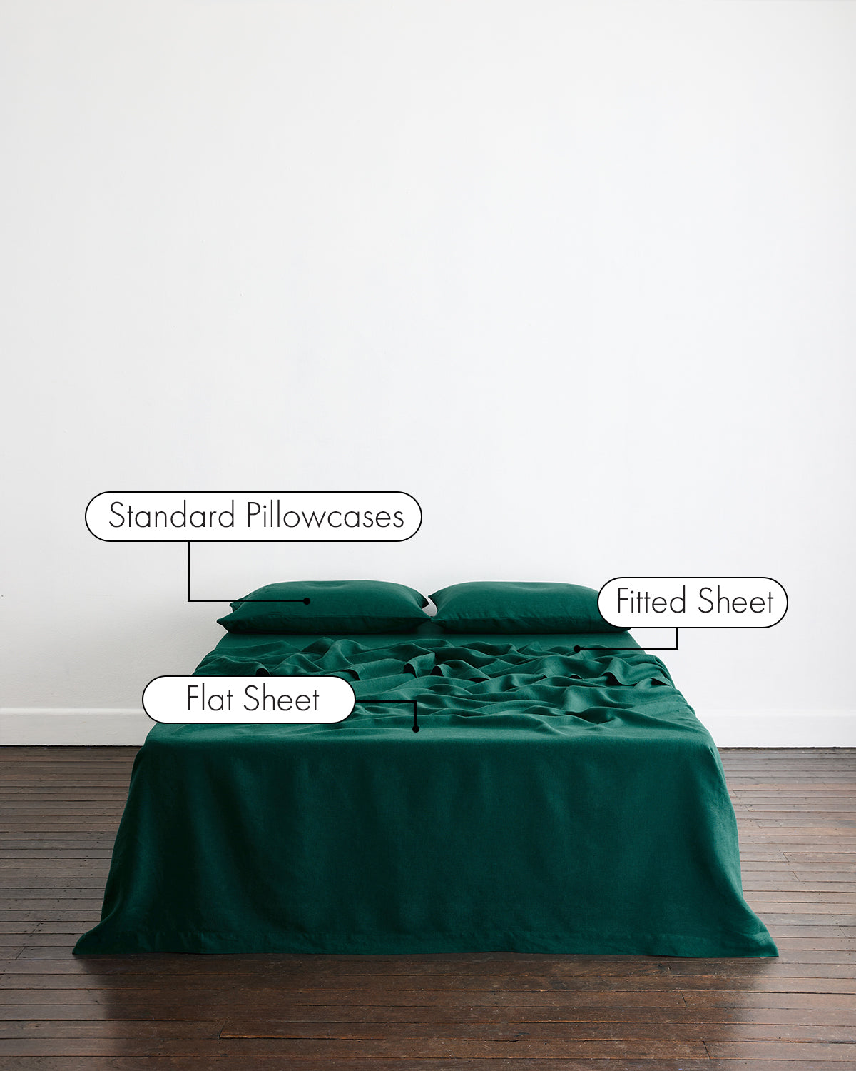 Forest 100% French Flax Linen Sheet Set