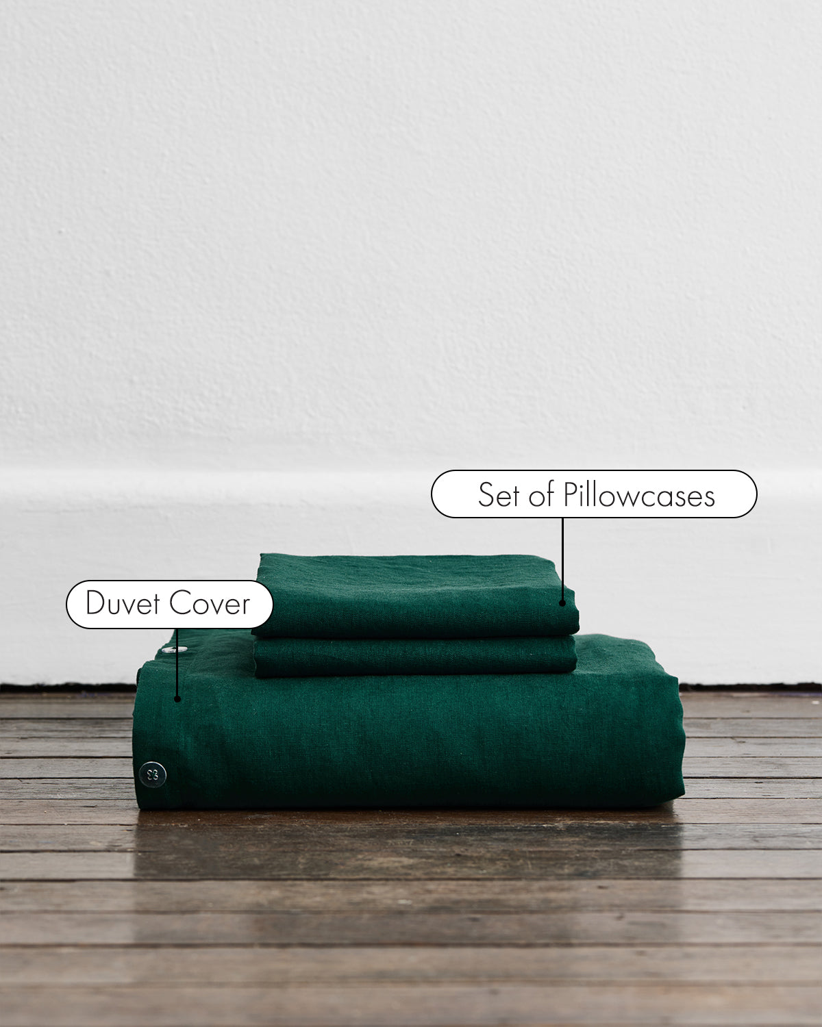 Forest 100% French Flax Linen Duvet Cover Set