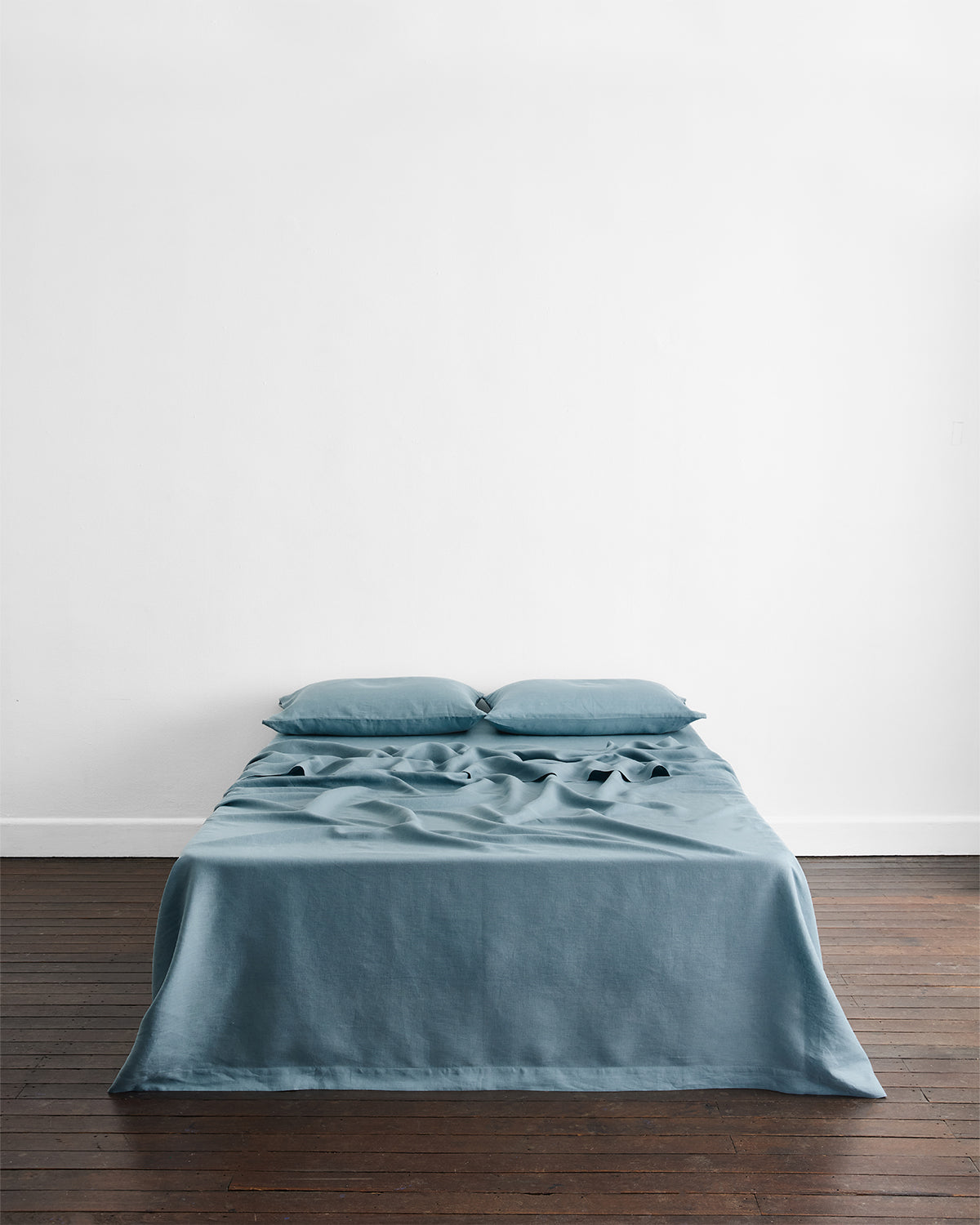 Coast, Lagoon & White 100% French Flax Linen Bedding Bundle