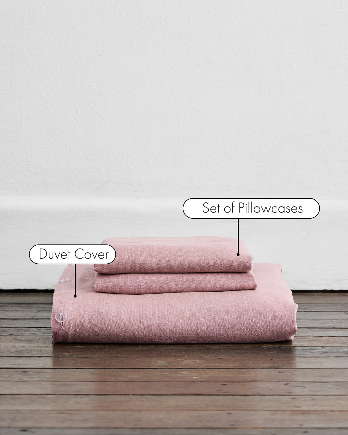 Lavender 100% French Flax Linen Duvet Cover Set