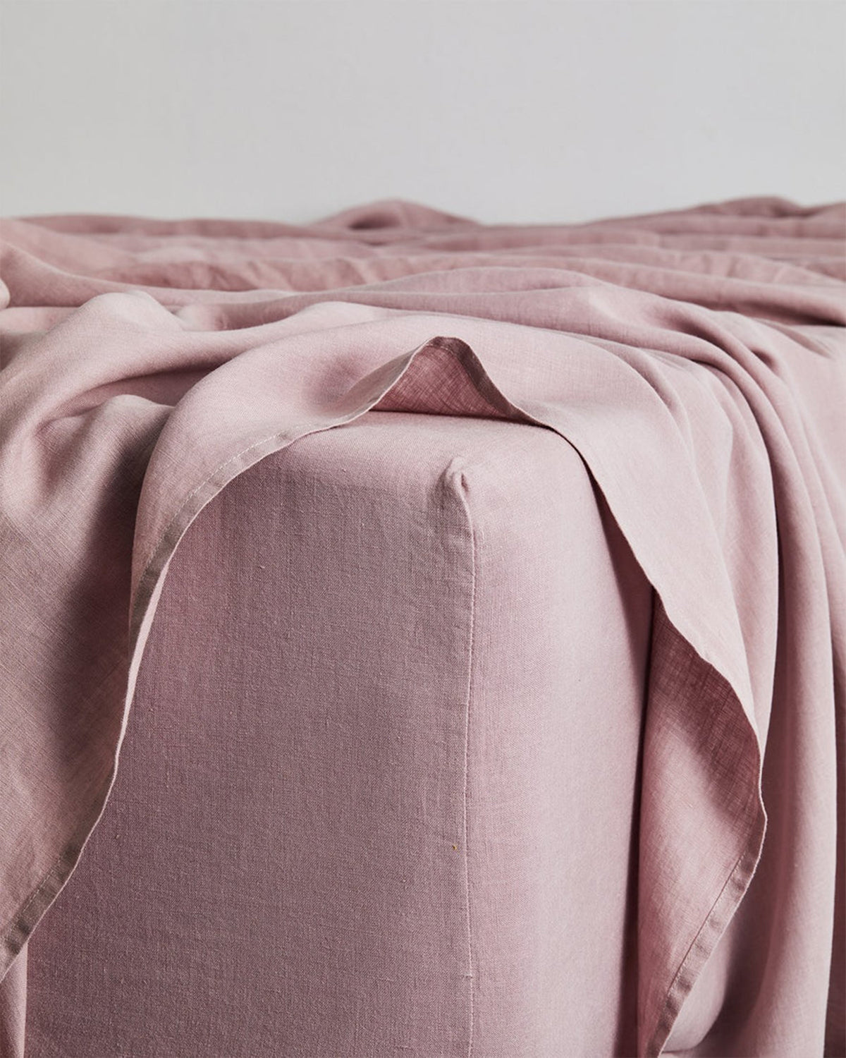 Cacao & Lavender 100% French Flax Linen Bedding Bundle