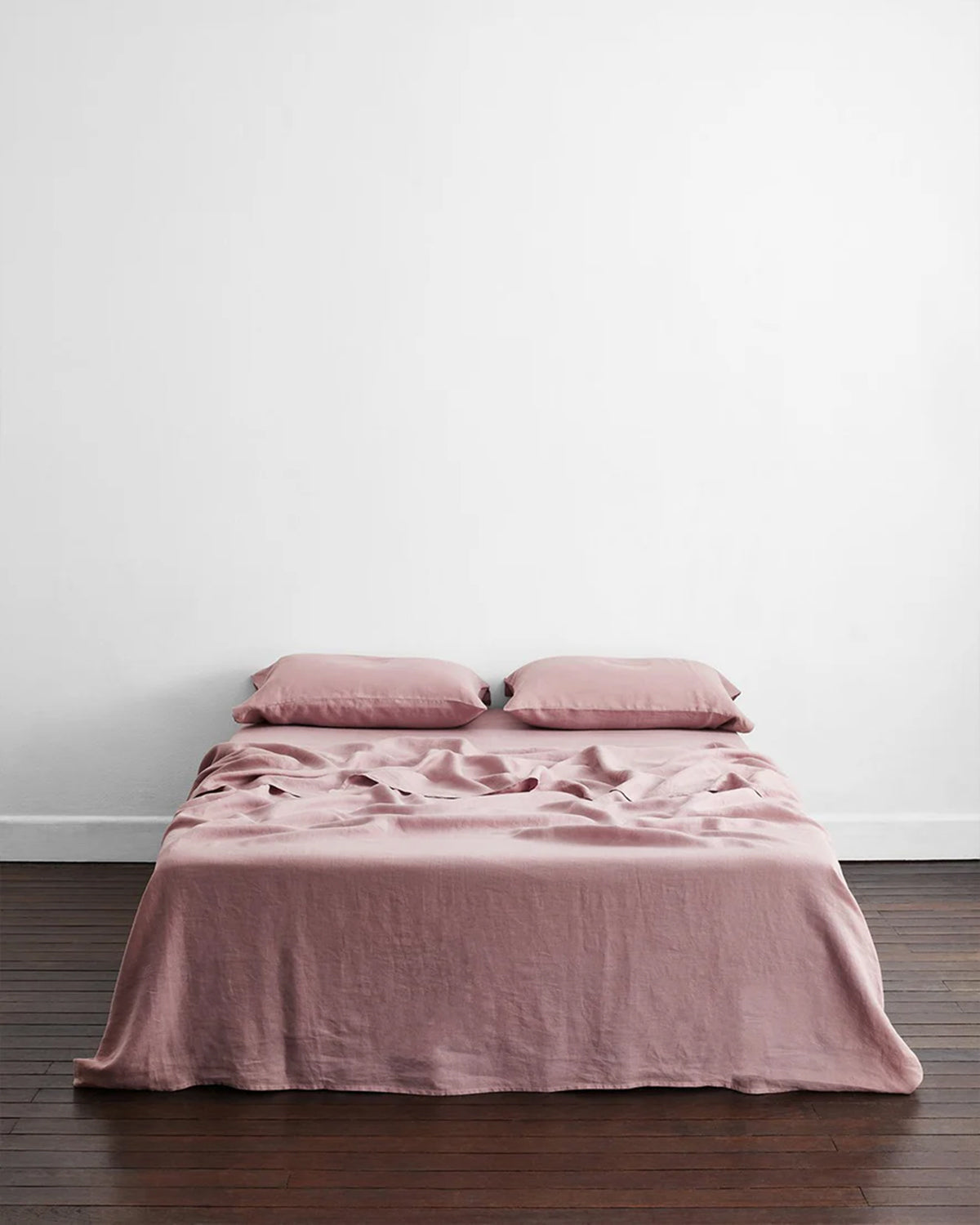Cacao & Lavender 100% French Flax Linen Bedding Bundle