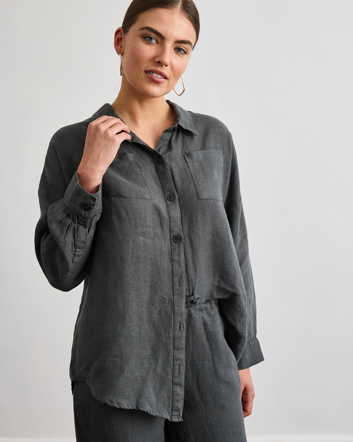 Long Lounge Set in Charcoal