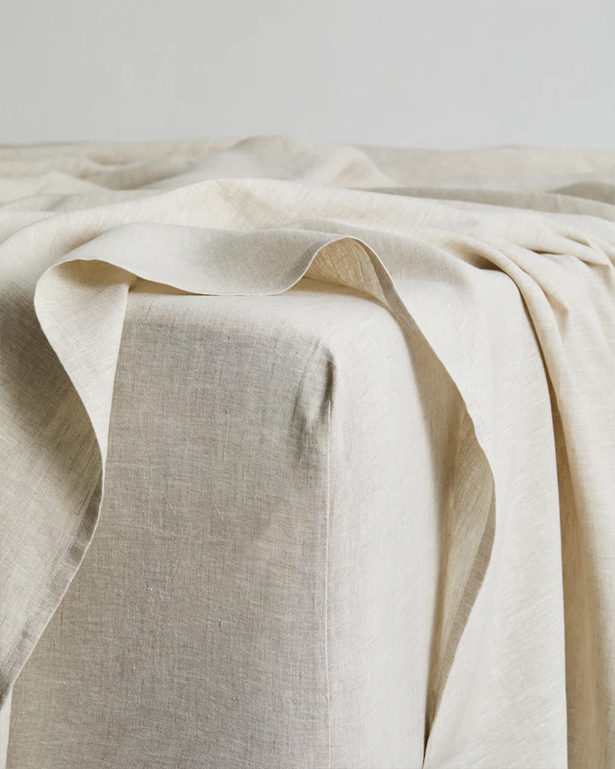 Charcoal & Oatmeal 100% French Flax Linen Quilt Bedding Bundle