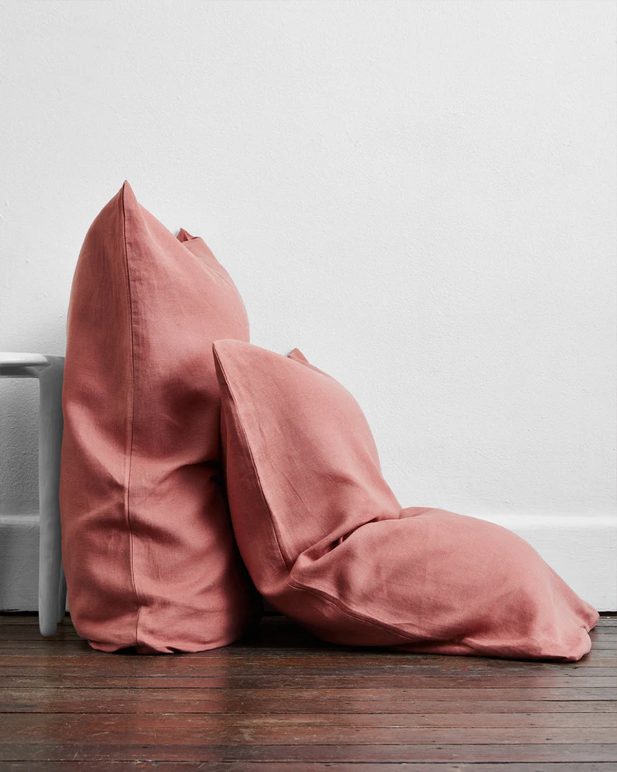 Crème, Pink Clay & Terracotta 100% French Flax Linen Bedding Bundle