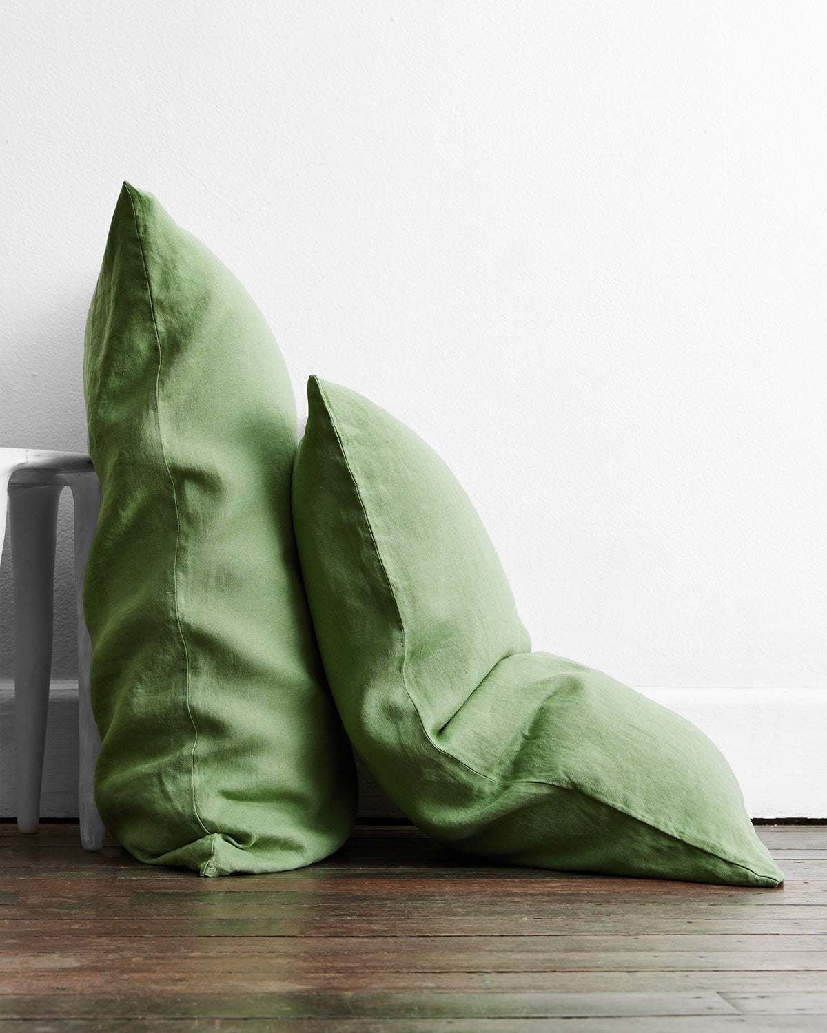 Lagoon, Pistachio & Sage 100% French Flax Linen Bedding Bundle